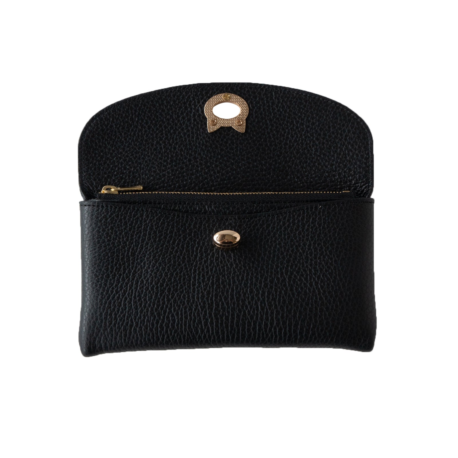 Flap Wallet Furnya Long Cuir Mash / Black