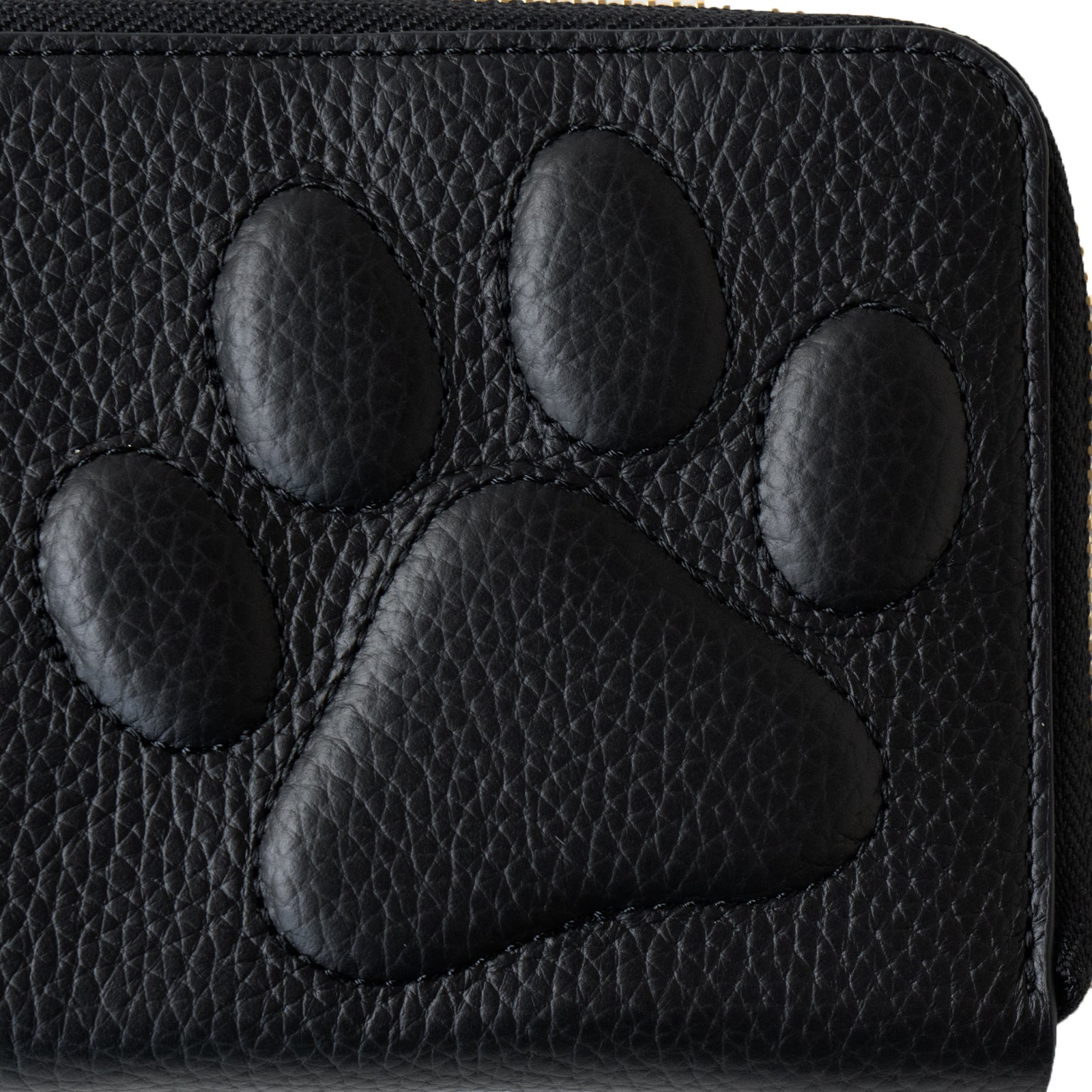 【9/7(日)22:00~ 26時間限定販売】【数量限定】PAWラウンドファスナー長財布 キュイール・マッシュ / ブラック