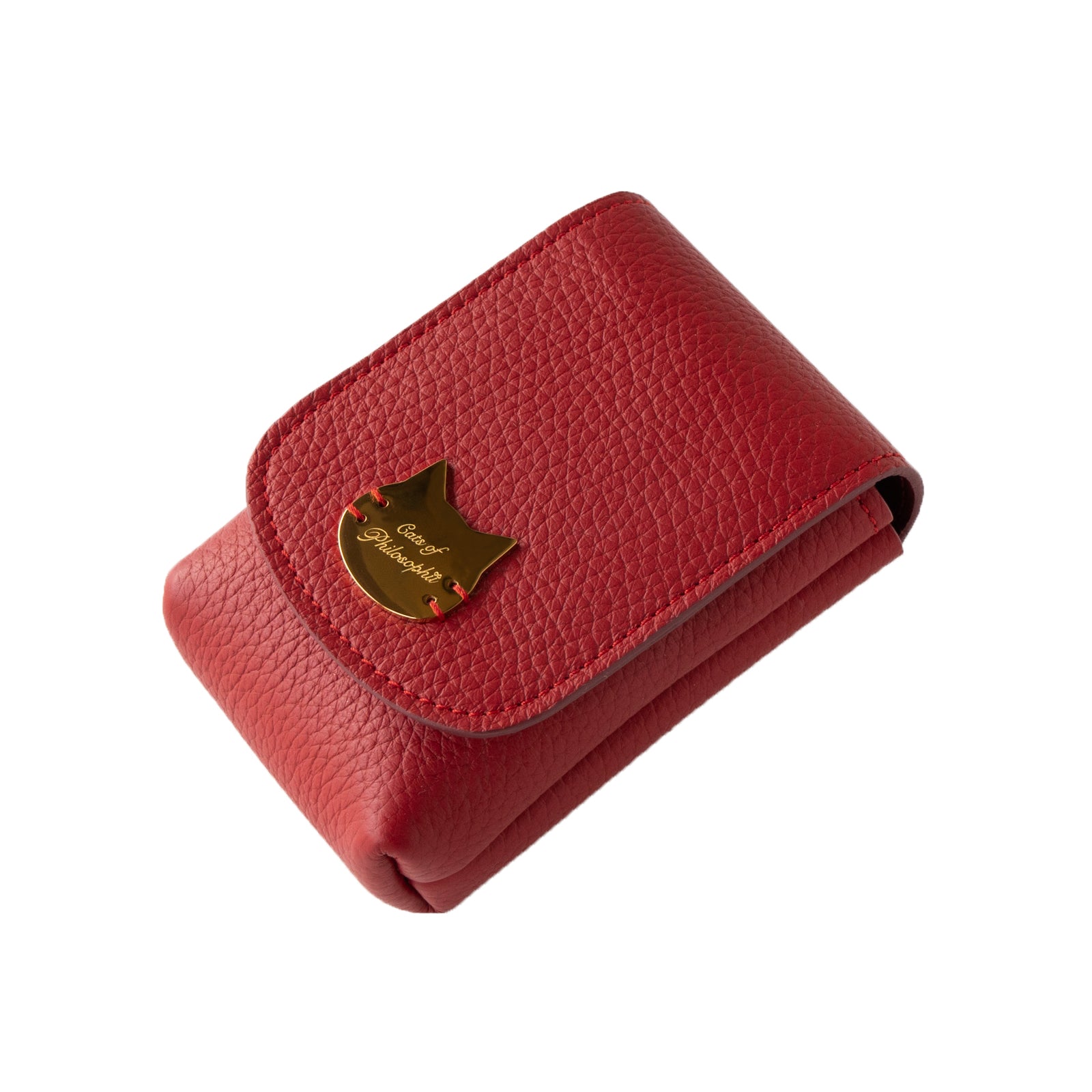 CAT Lip Case (3-piece type) Cuir Mache / Rouge
