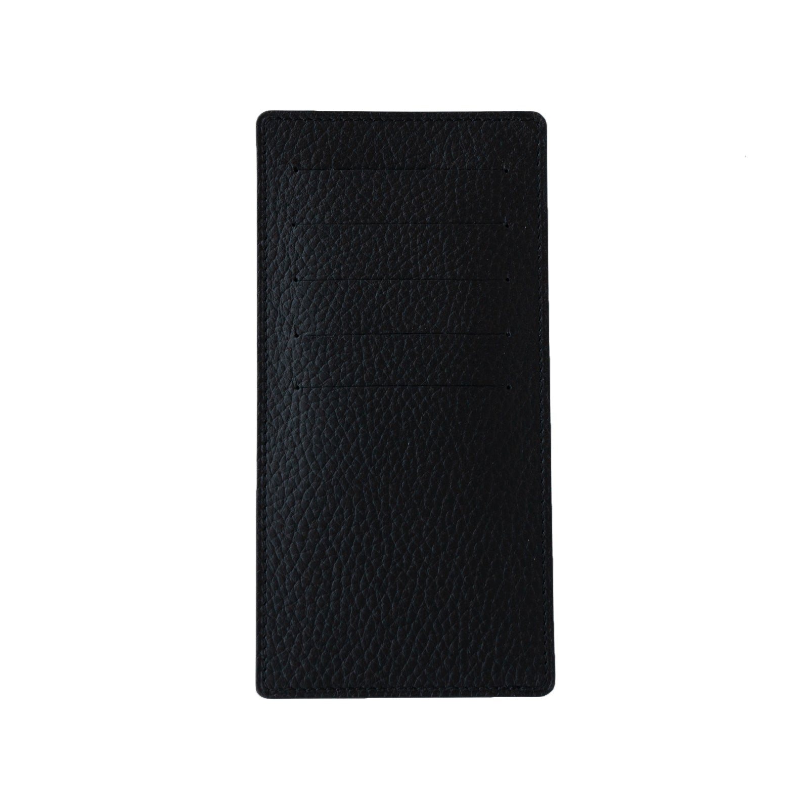 【おつとめ品セール】フラップウォレット・フルール ロング (インナーカードケース・背面ポケット付き) プリズムレザー / ブラック