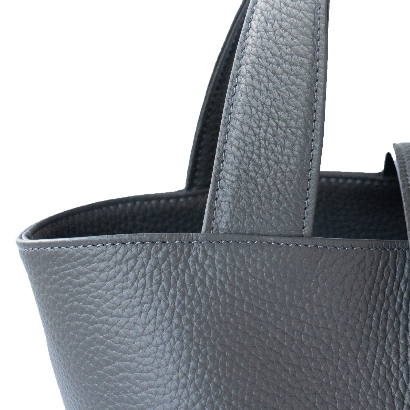 PAW Cuir Mache Bucket Bag in Graphite