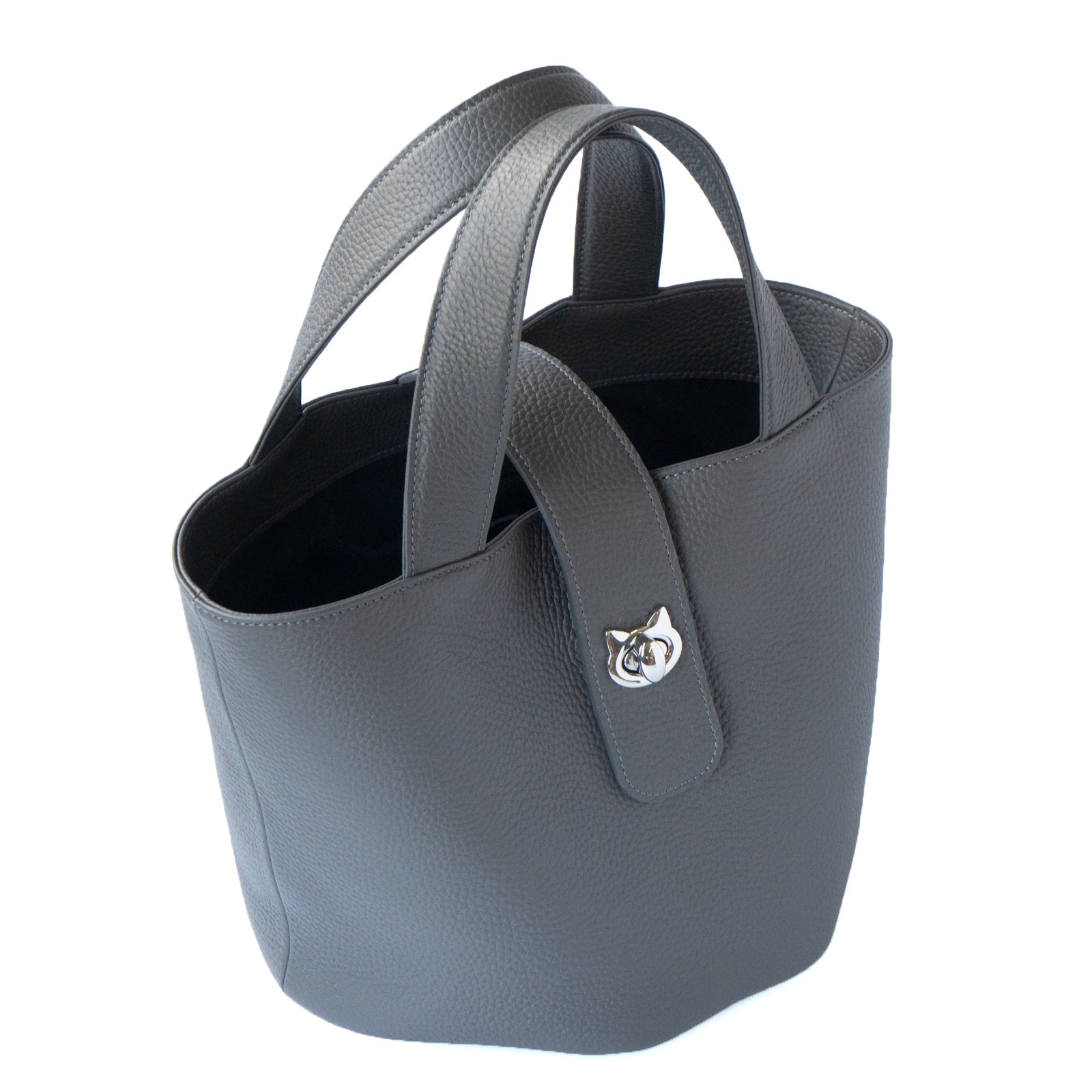 PAW Cuir Mache Bucket Bag in Graphite