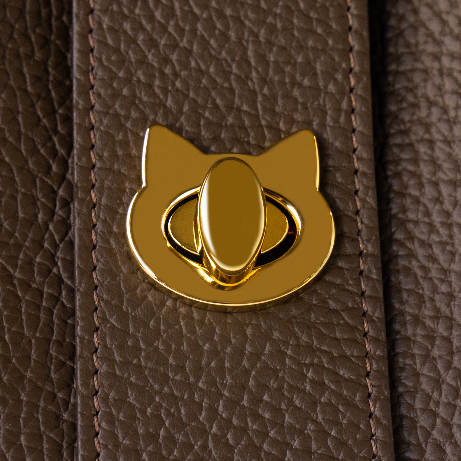 PAW Cuir Mache Bucket Bag in Chocolate