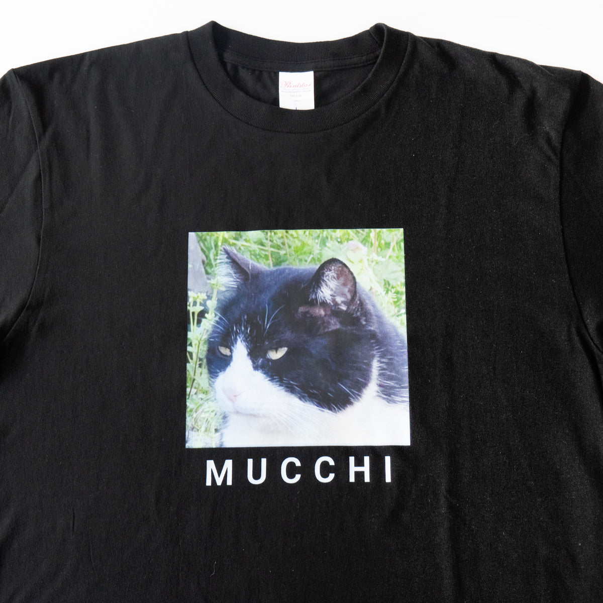 【受注生産:9/25(金)22:00〜27(日)】うちのこプリントロングTシャツ / ブラック