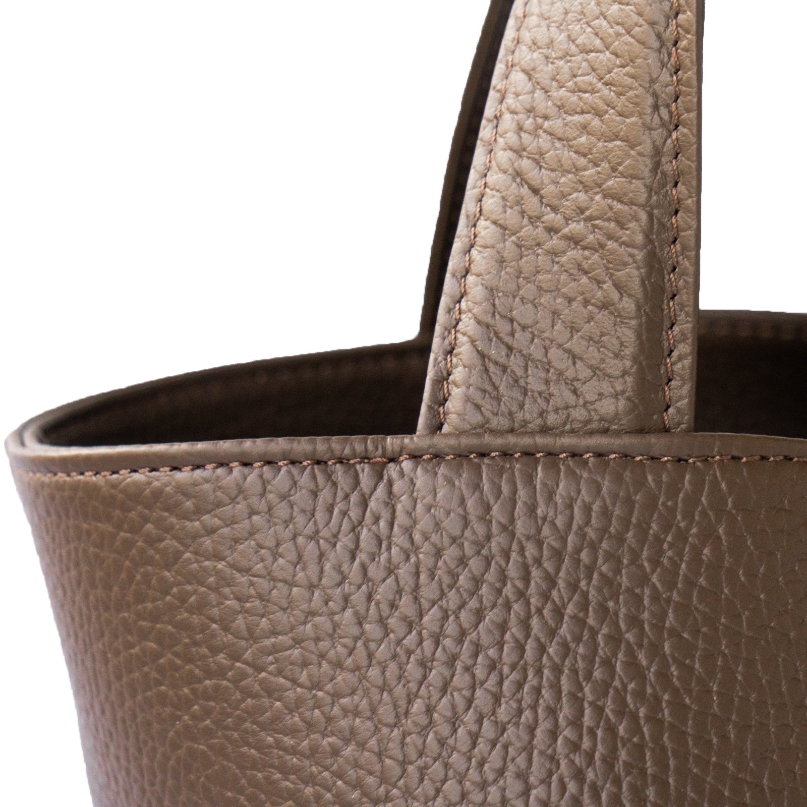 PAW Cuir Mache Bucket Bag in Chocolate