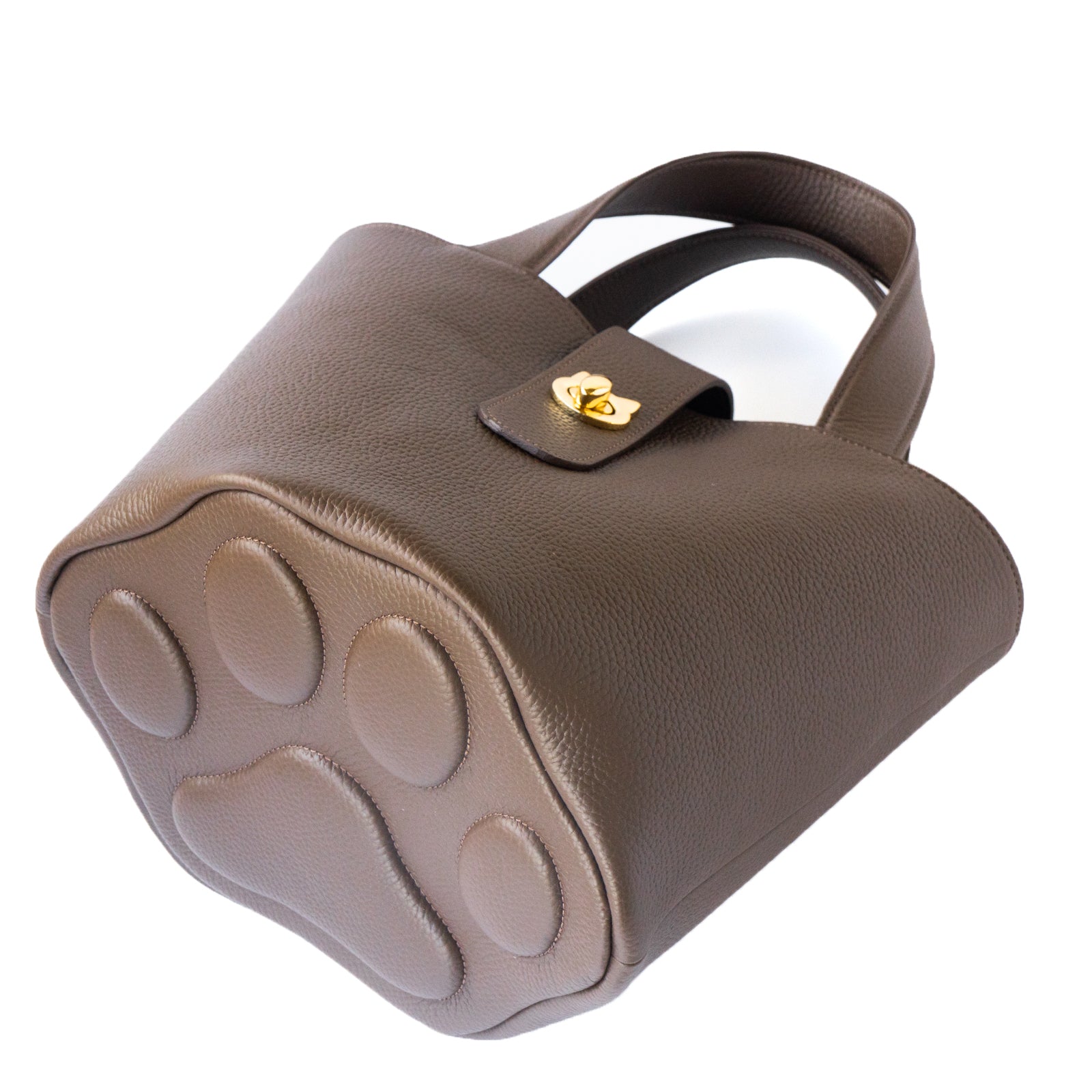 PAW Cuir Mache Bucket Bag in Chocolate