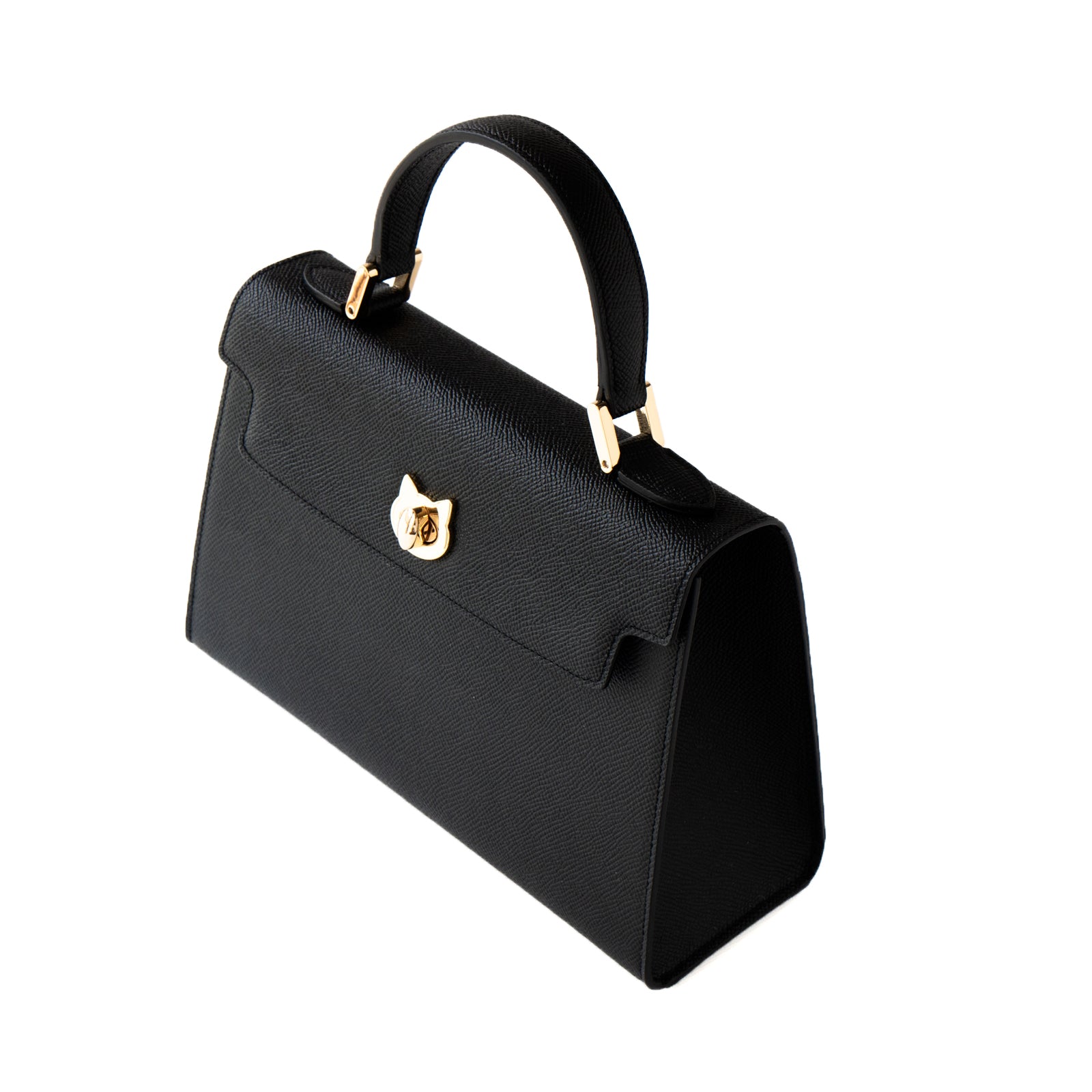 Handbag Nyanpanella 25 Cuir Minerva / Black