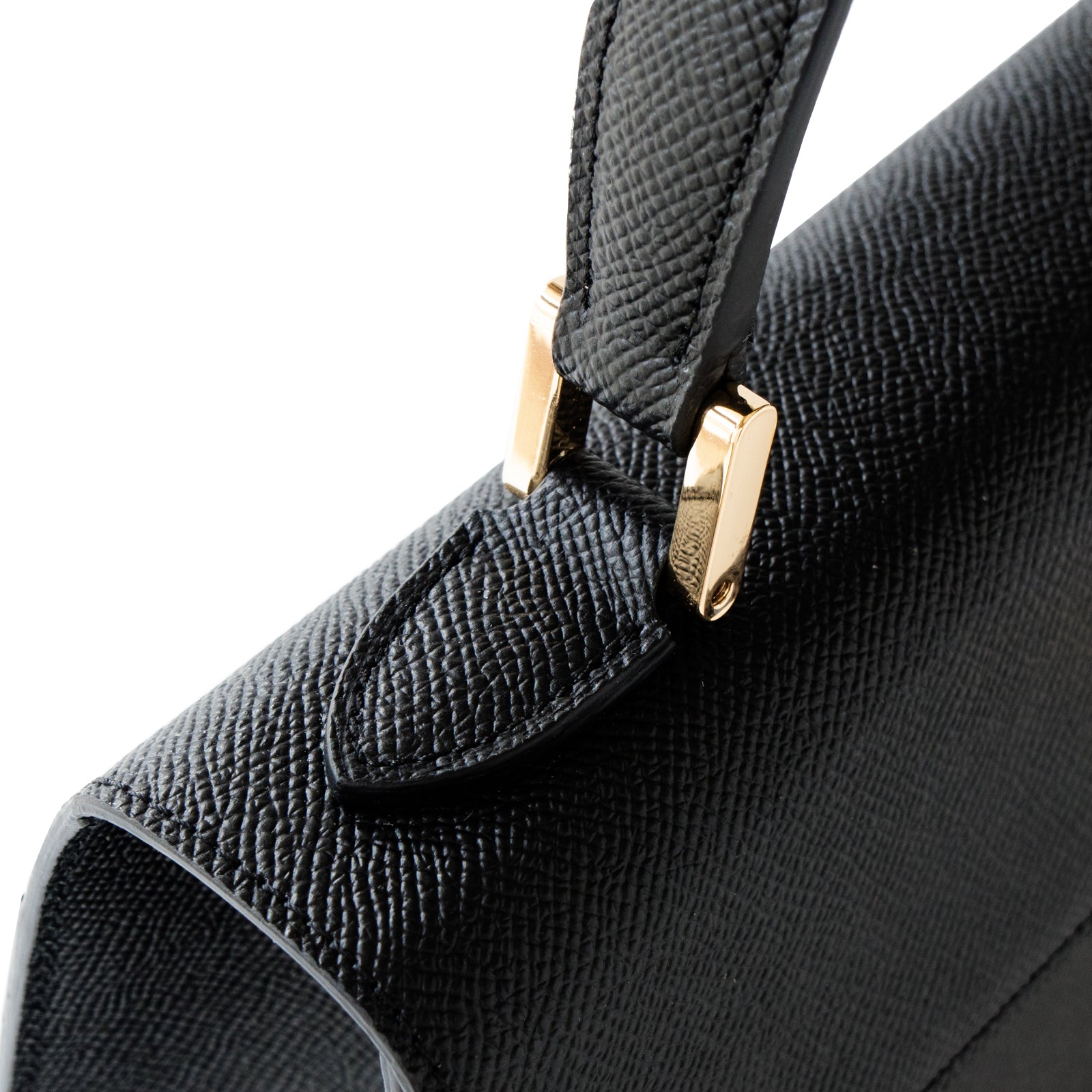 Handbag Nyanpanella 25 Cuir Minerva / Black