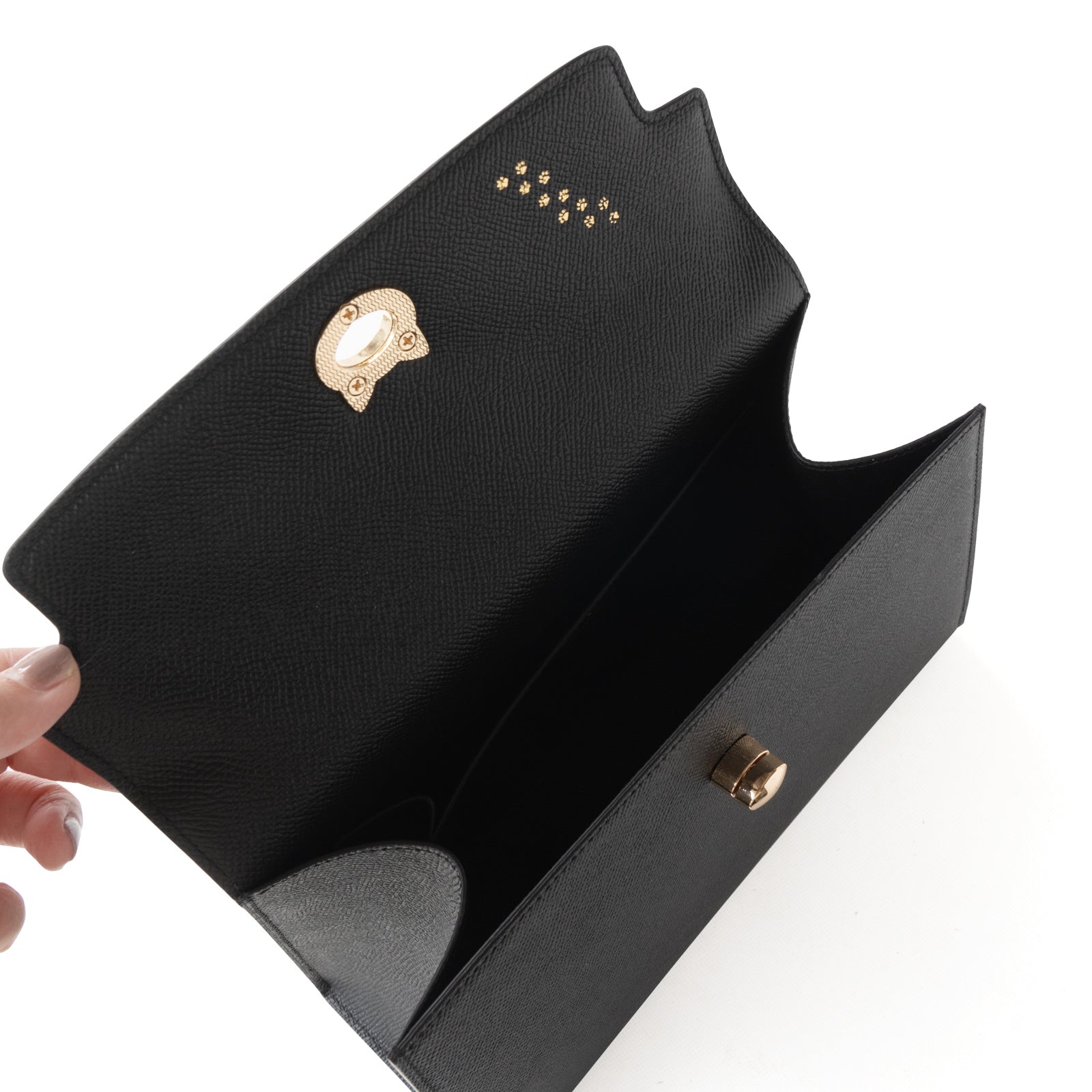Handbag Nyanpanella 25 Cuir Minerva / Black