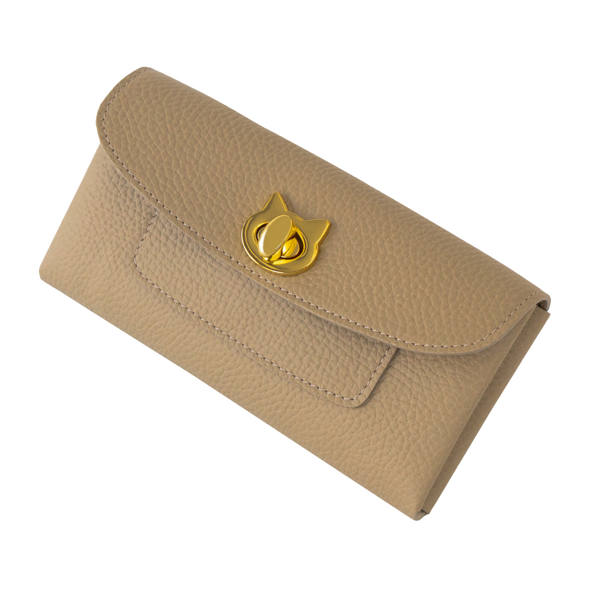【受注販売:10/9(金)22:00〜13(火)】小さなレザーフラップ長財布・ミャウヴェルロック キュイール・マッシュ / トゥルティエール