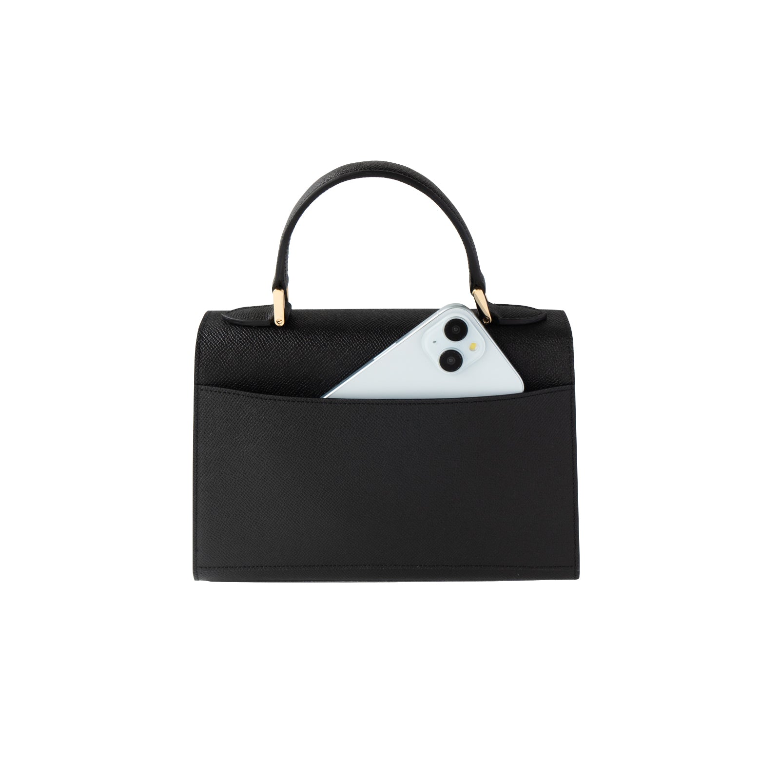 Handbag Nyanpanella 25 Cuir Minerva / Black