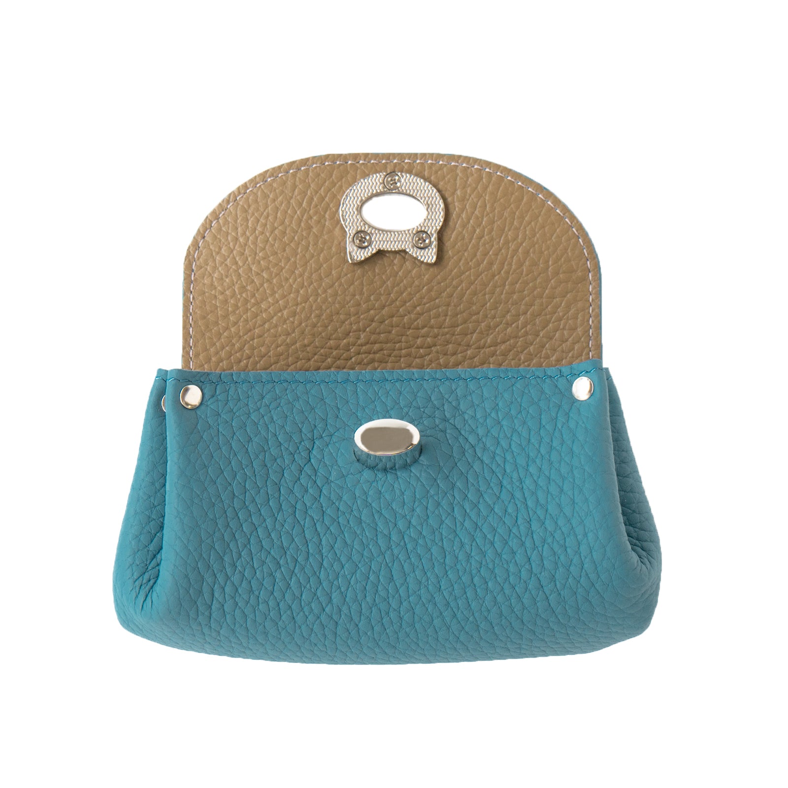 CAT Shell Pouch in Taurillon Clemence / Blue Jean