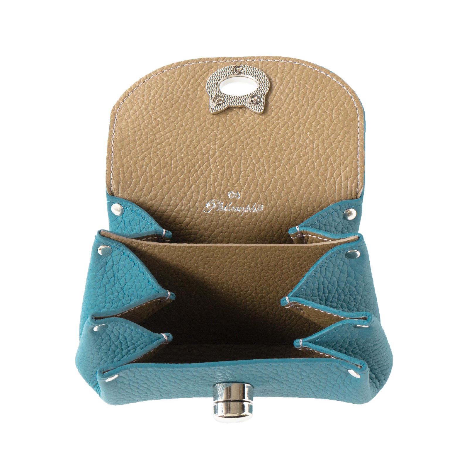 CAT Shell Pouch in Taurillon Clemence / Blue Jean