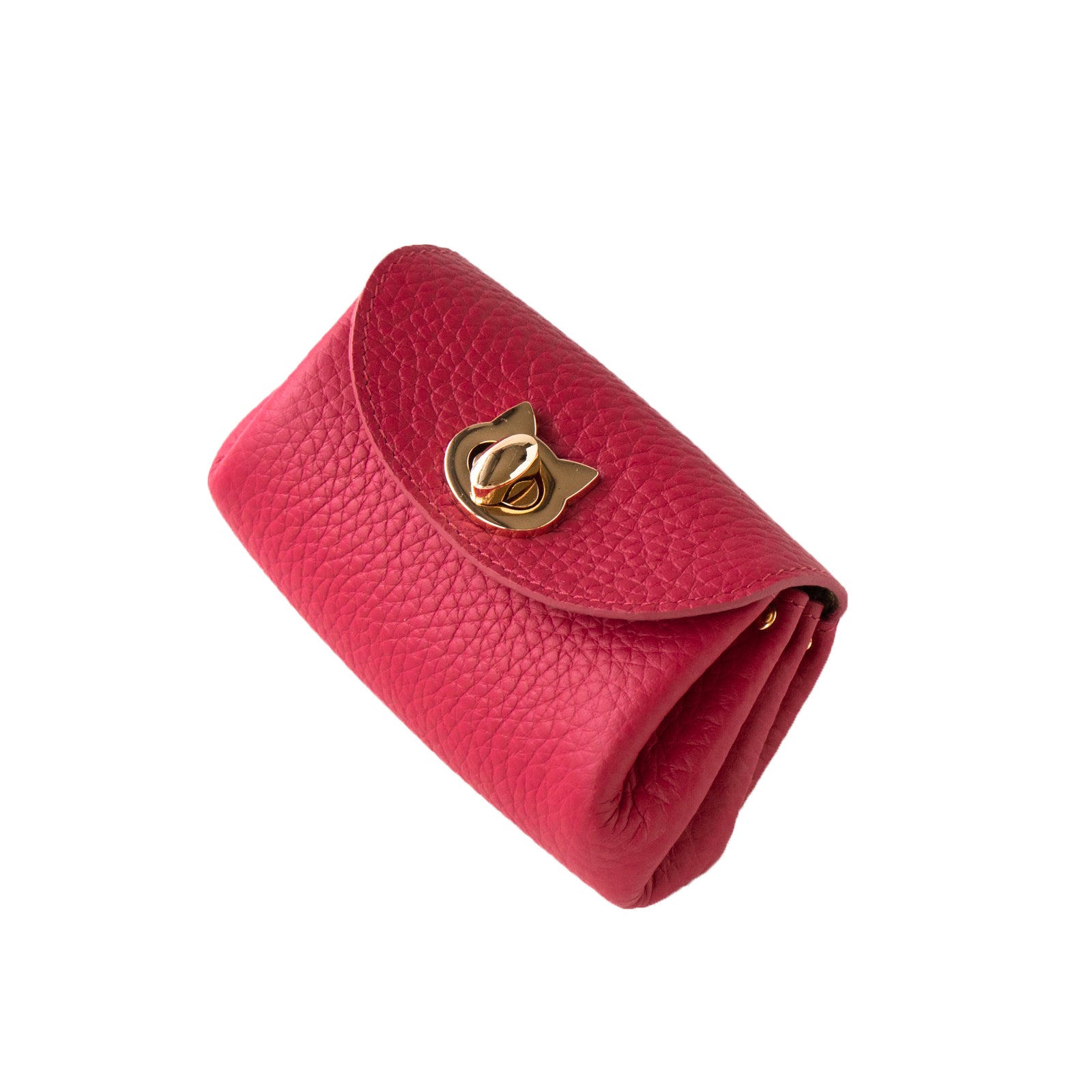 Shell pouch CAT Taurillon Clemence / Rose Mexico
