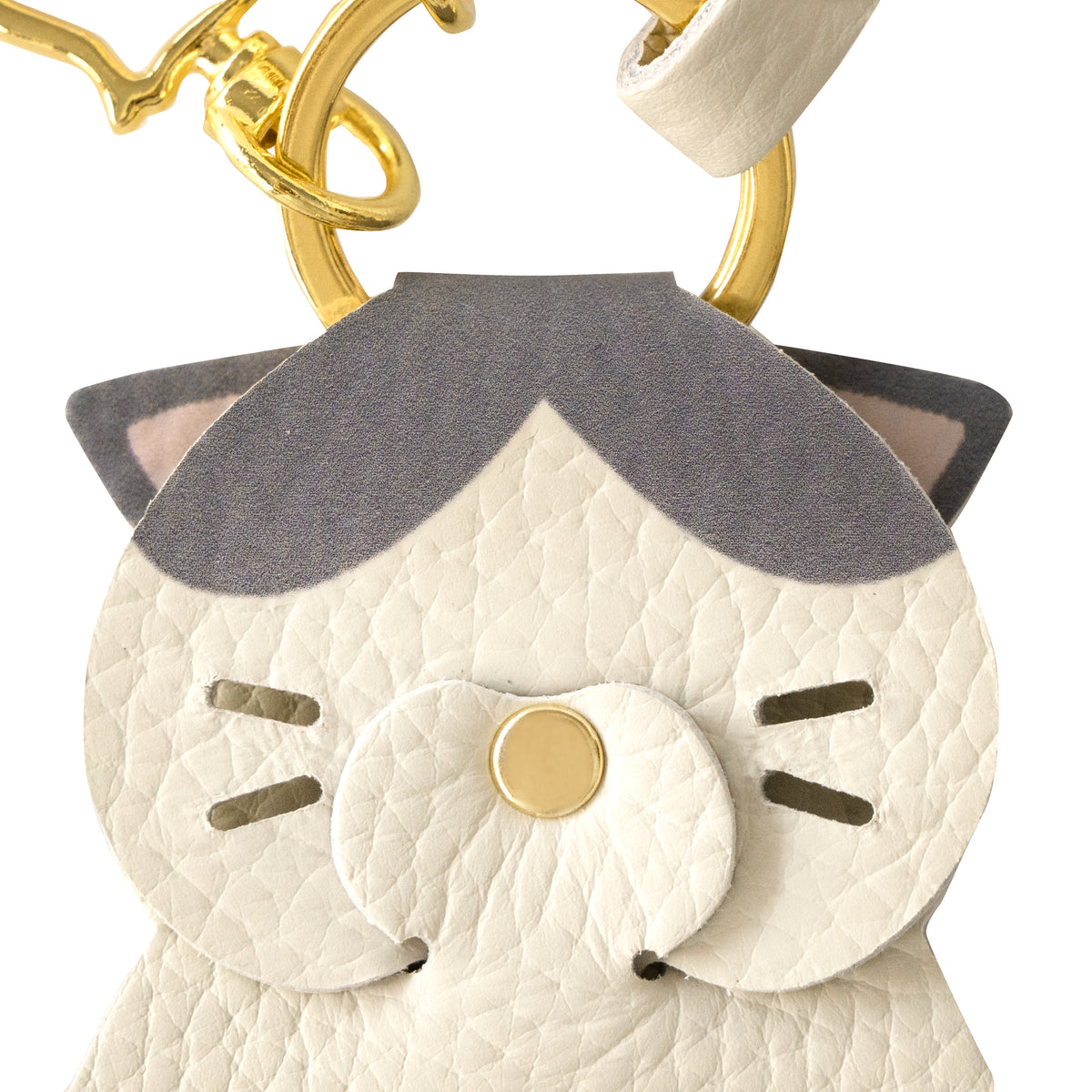 【受注販売:10/23(金)22:00〜26(月)】プリントにゃんチャーム / ハチワレ(グレー)