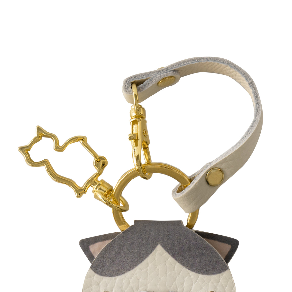 【受注販売:10/23(金)22:00〜26(月)】プリントにゃんチャーム / ハチワレ(グレー)