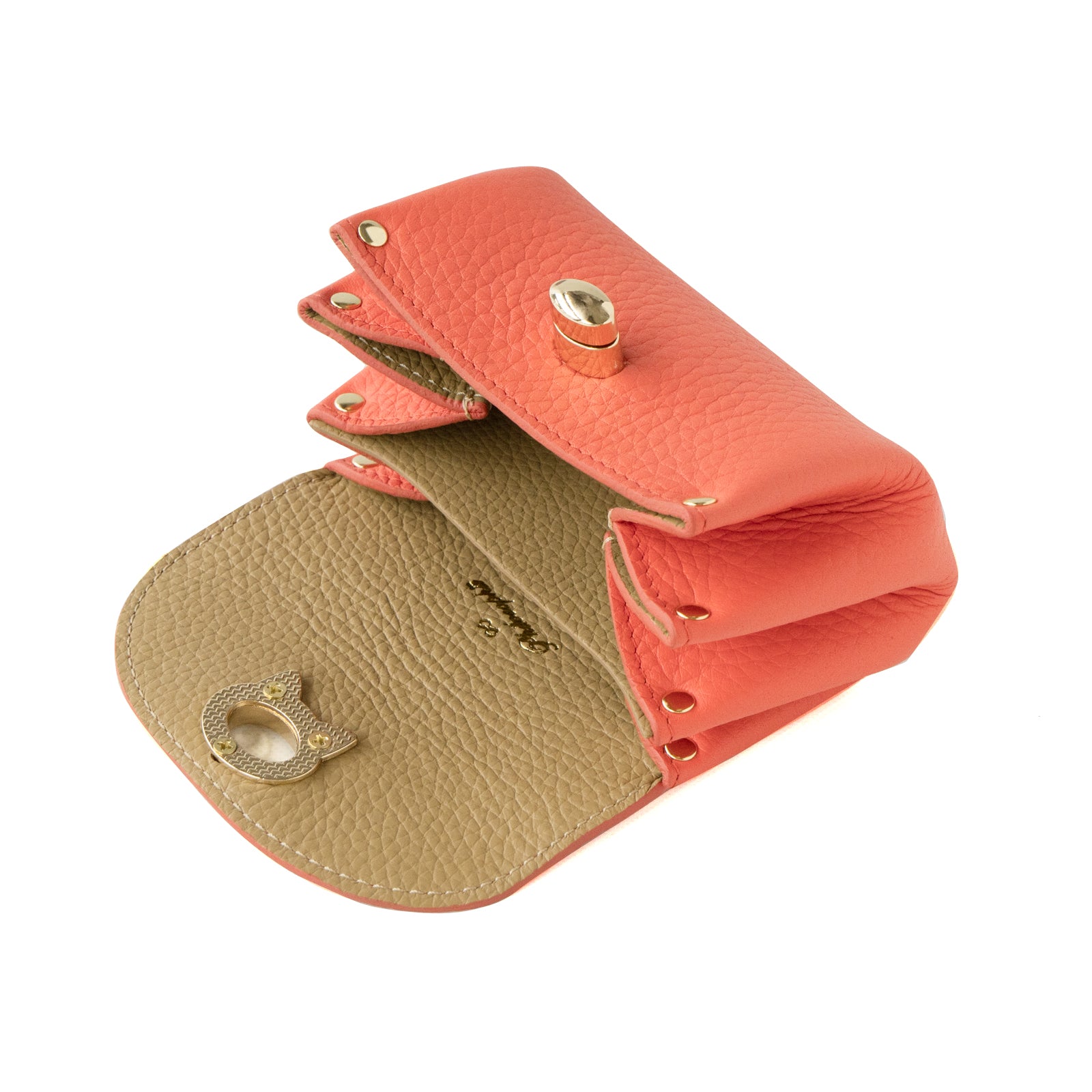 CAT Shell Pouch Taurillon Clemence / Rose Jaipur