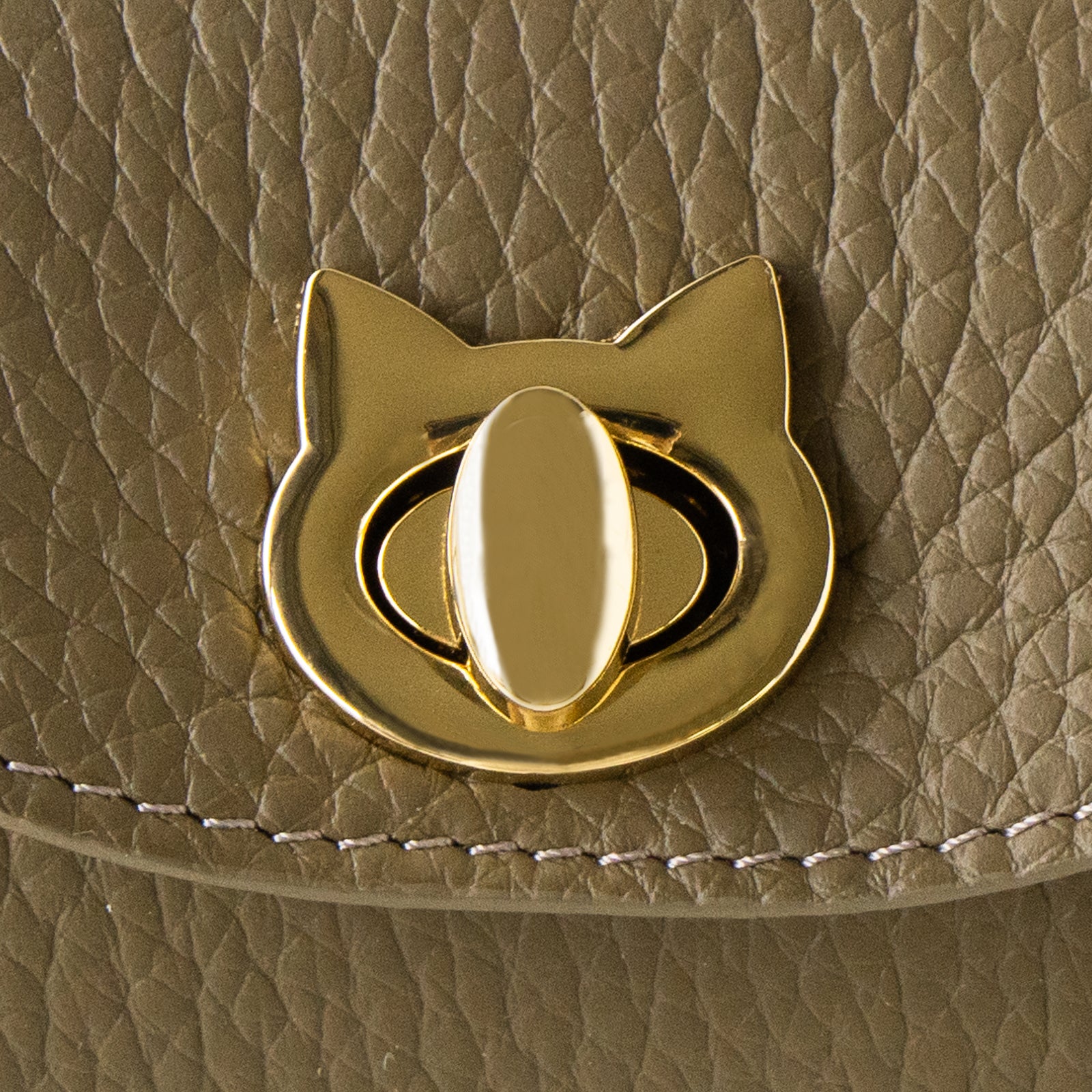Shell pouch CAT Taurillon Clemence / Etoupe