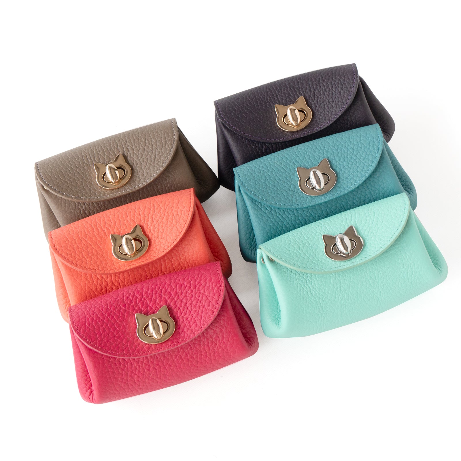 Shell pouch CAT Taurillon Clemence / Etoupe