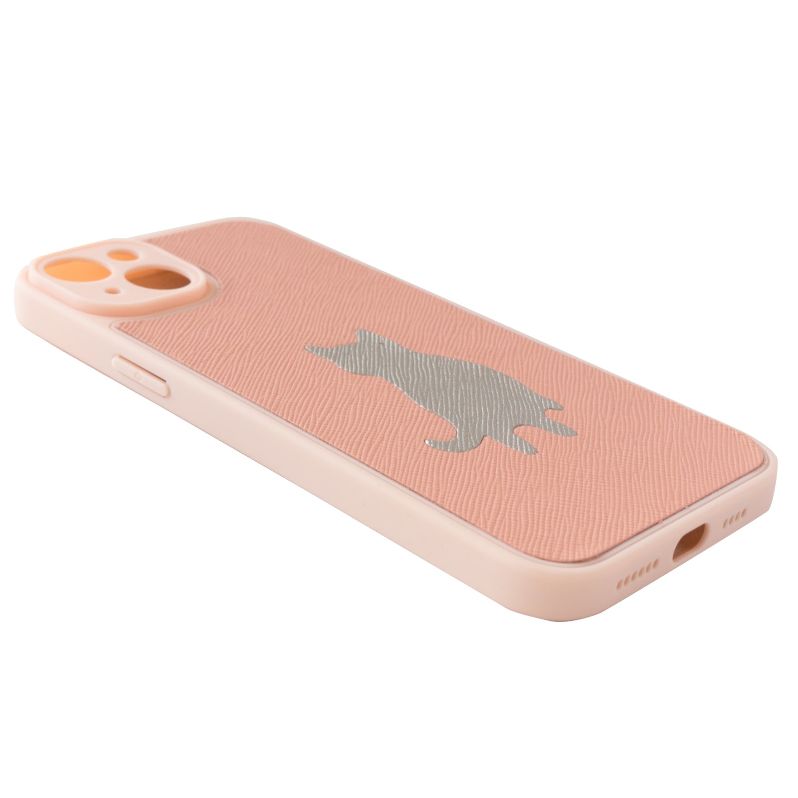 にゃiPhoneカバー (iPhone16、15、14、13シリーズ対応) キュイール・サフィアン / シェルピンク