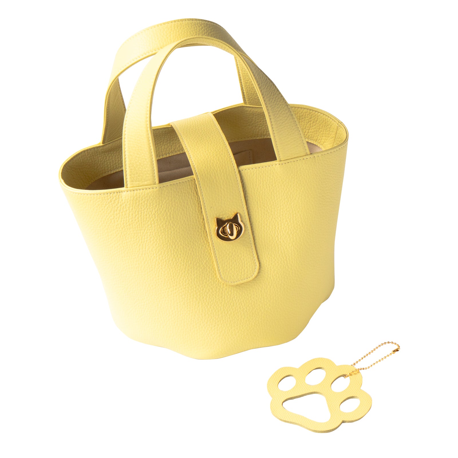 【3/20(金)20:00~ 数量限定】【さくらねこの日特別SET】バケットバッグ PAW (パウ) さくらねこチャームSET / ジョーヌプッサン