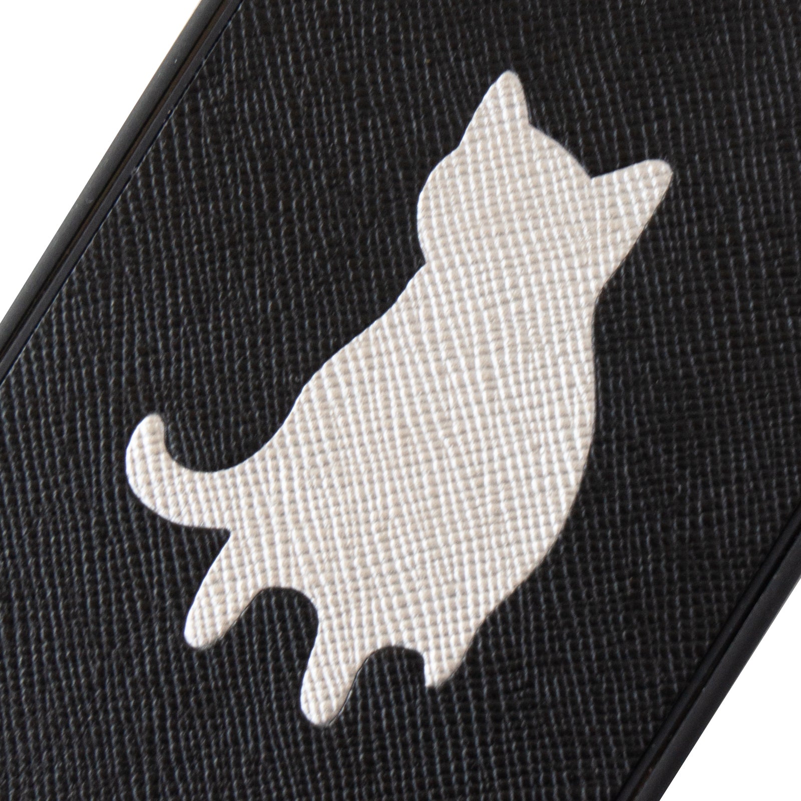 Nya iPhone Cover (for iPhone 16, 15, 14, 13 series) Cuir Saffian / Black