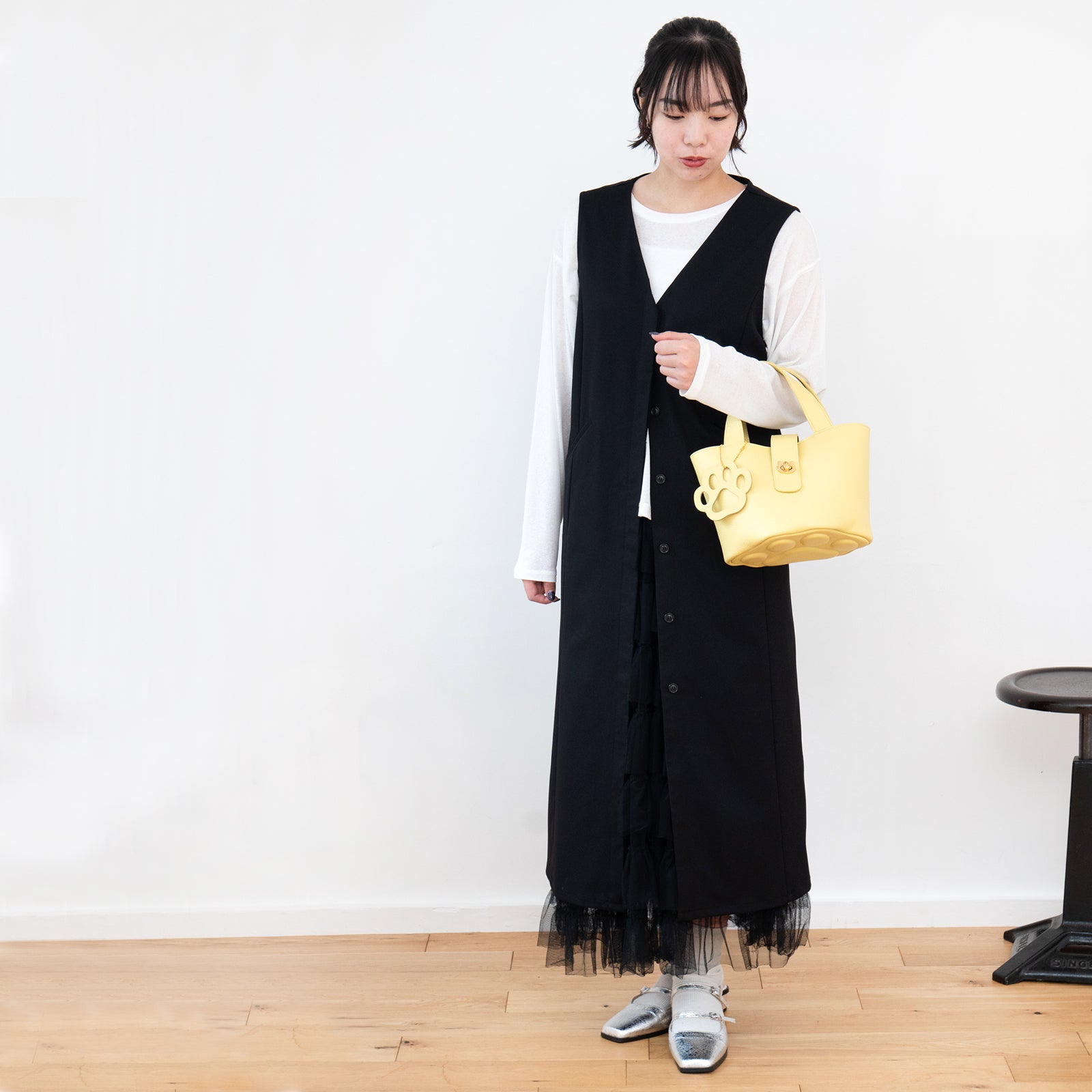 【3/20(金)20:00~ 数量限定】【さくらねこの日特別SET】バケットバッグ PAW (パウ) さくらねこチャームSET / ジョーヌプッサン