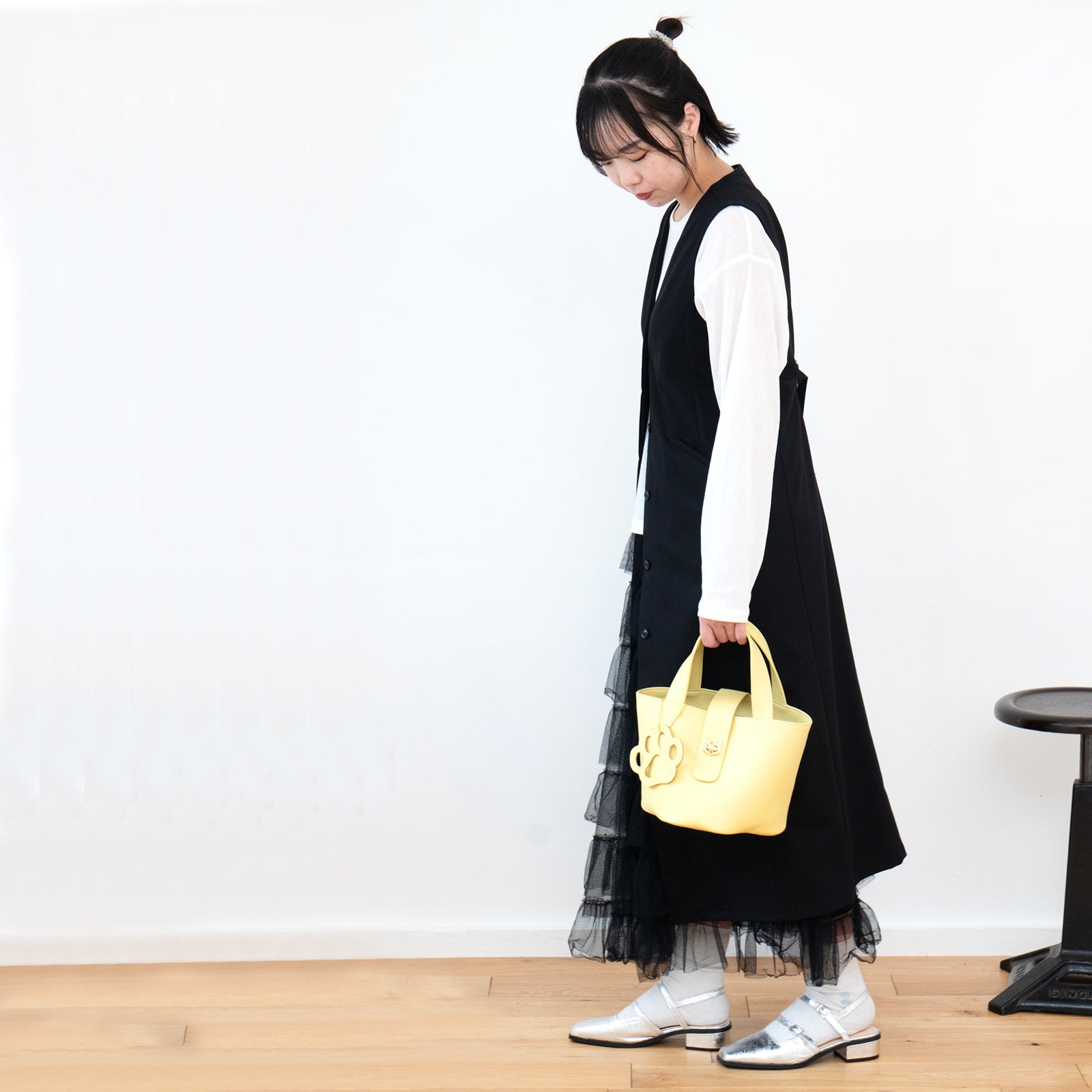 【3/20(金)20:00~ 数量限定】【さくらねこの日特別SET】バケットバッグ PAW (パウ) さくらねこチャームSET / ジョーヌプッサン