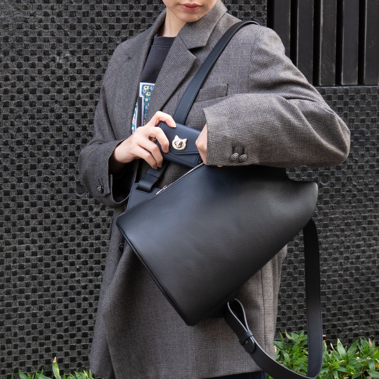 Cat Backpack Jiji Cuir Mash