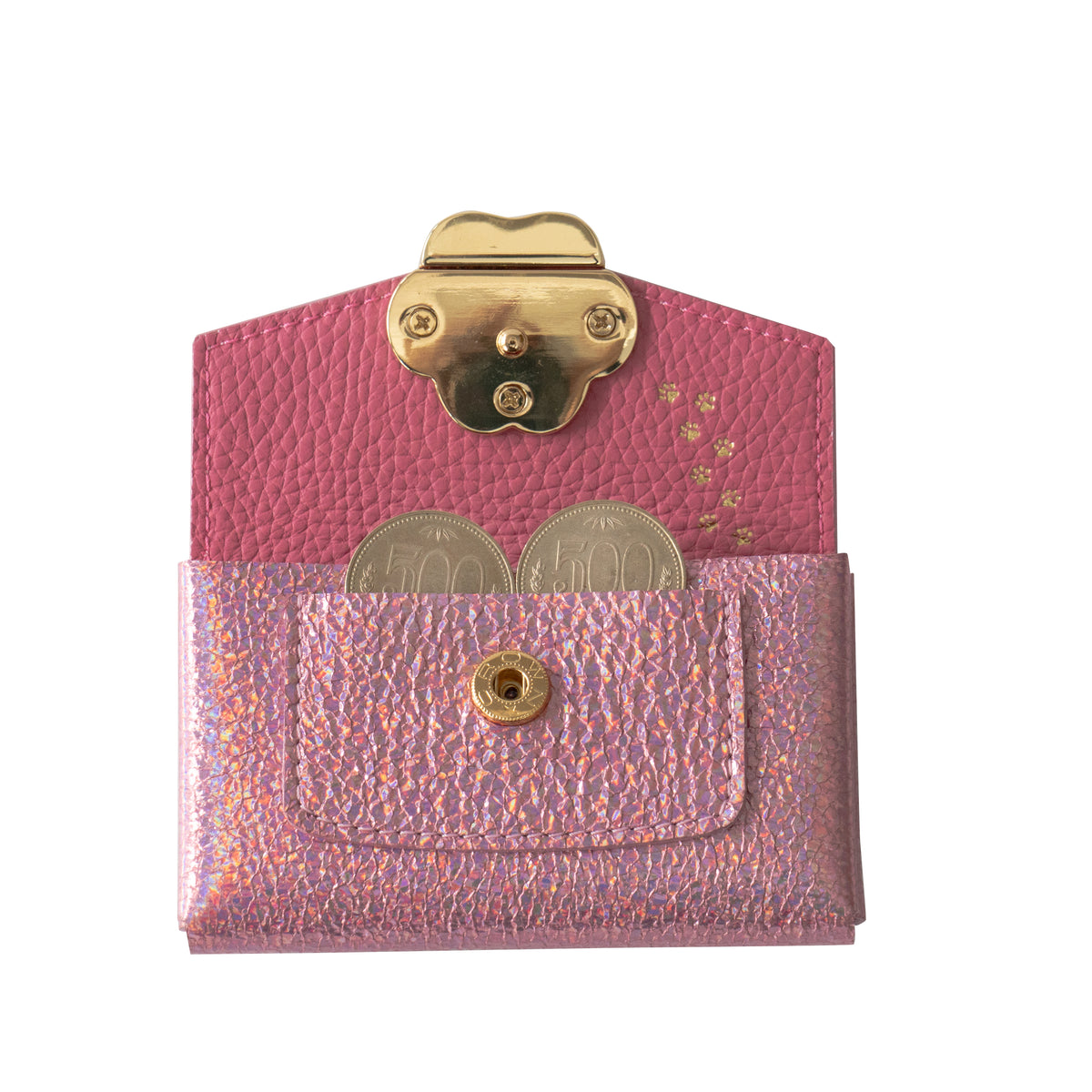 【Made-to-Order: Fri, Nov 6, 10:00 PM – Mon, Nov 9】Small Multi Case · Miaouvere Mini Prism Leather / Aurora Rose