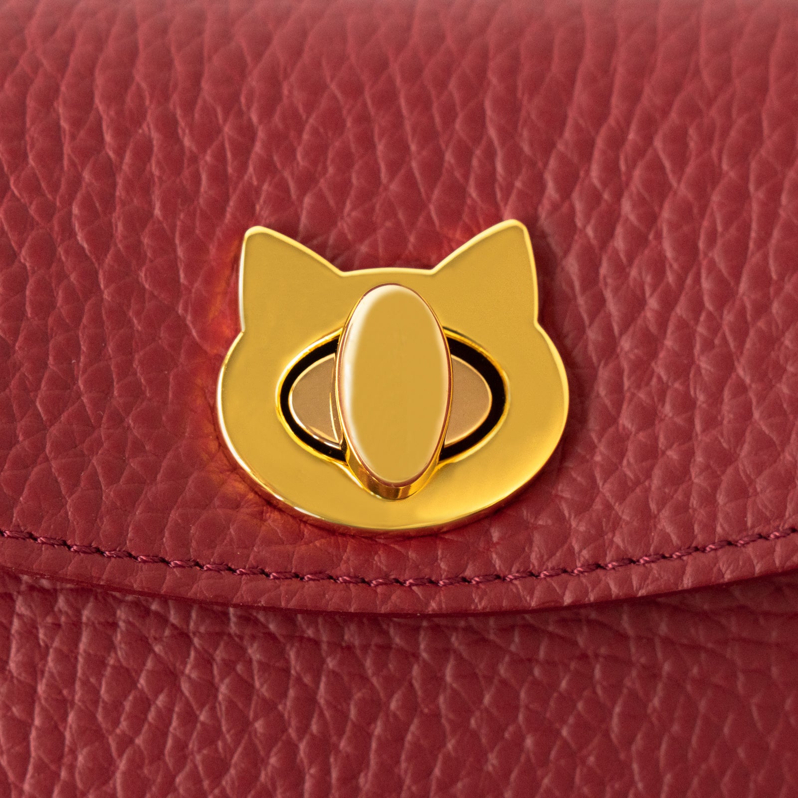 フラップウォレット・フルーニャ ロング キュイール・マッシュ / ボルドー