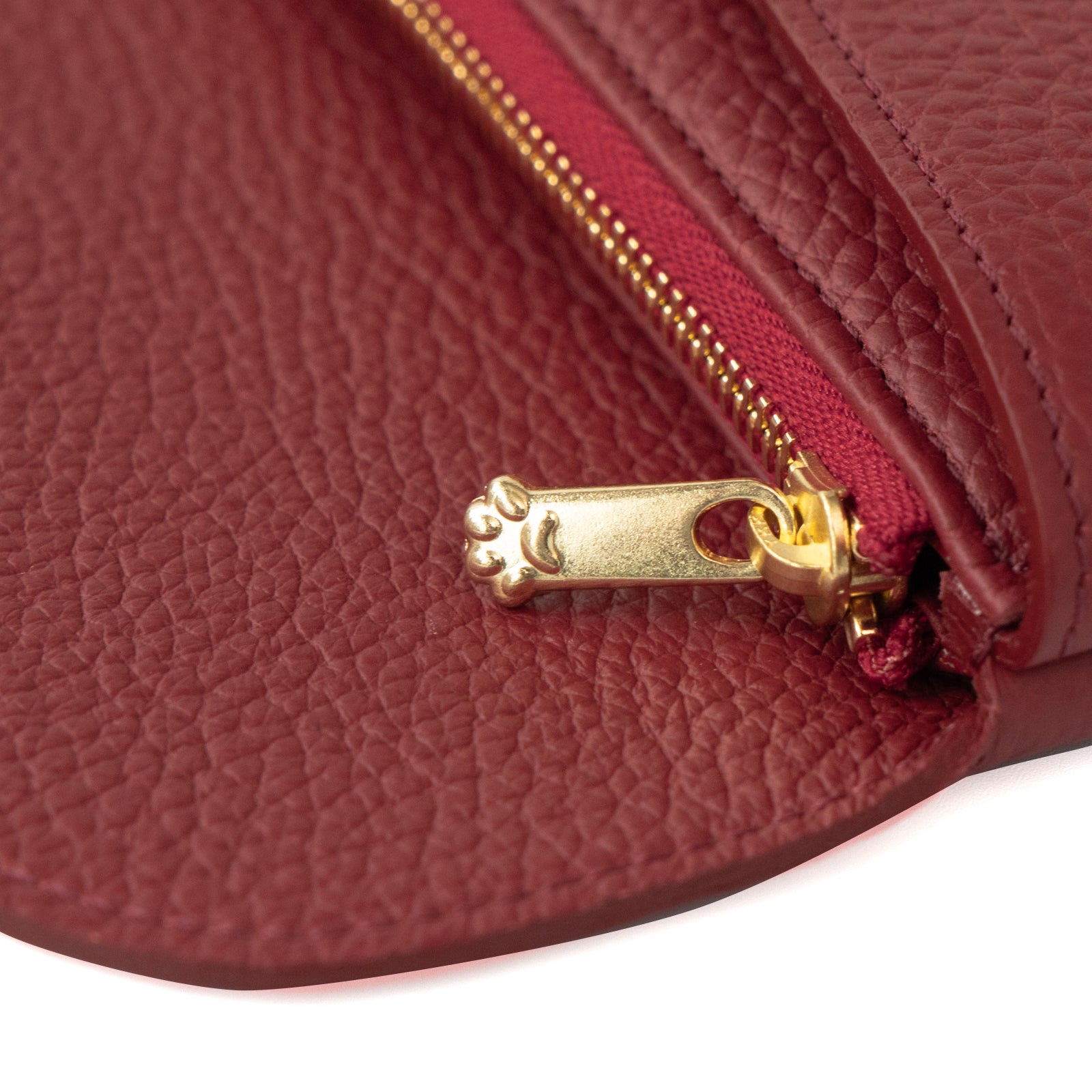 フラップウォレット・フルーニャ ロング キュイール・マッシュ / ボルドー