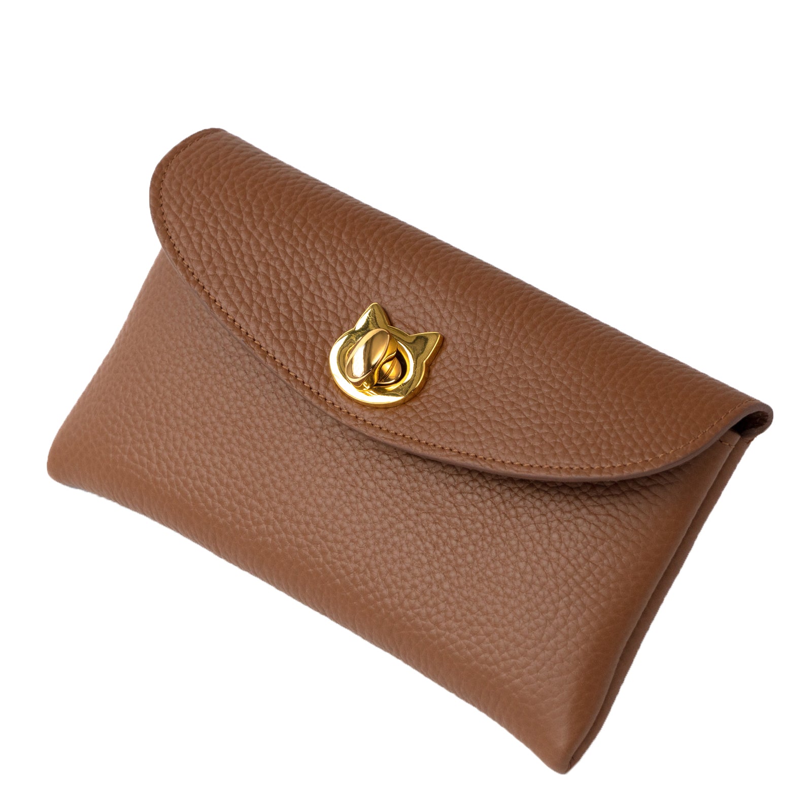 フラップウォレット・フルーニャ ロング キュイール・マッシュ / キャメル