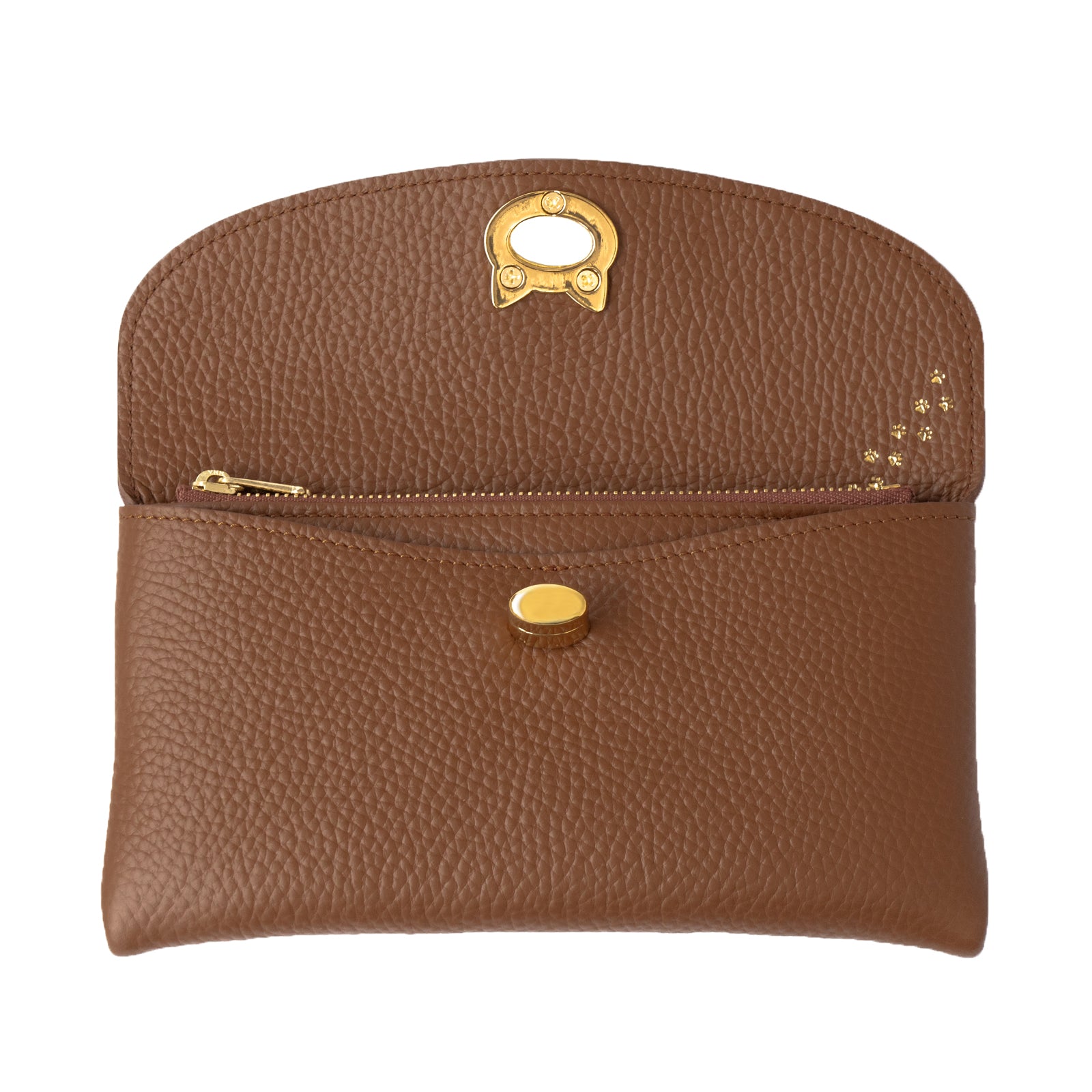 フラップウォレット・フルーニャ ロング キュイール・マッシュ / キャメル