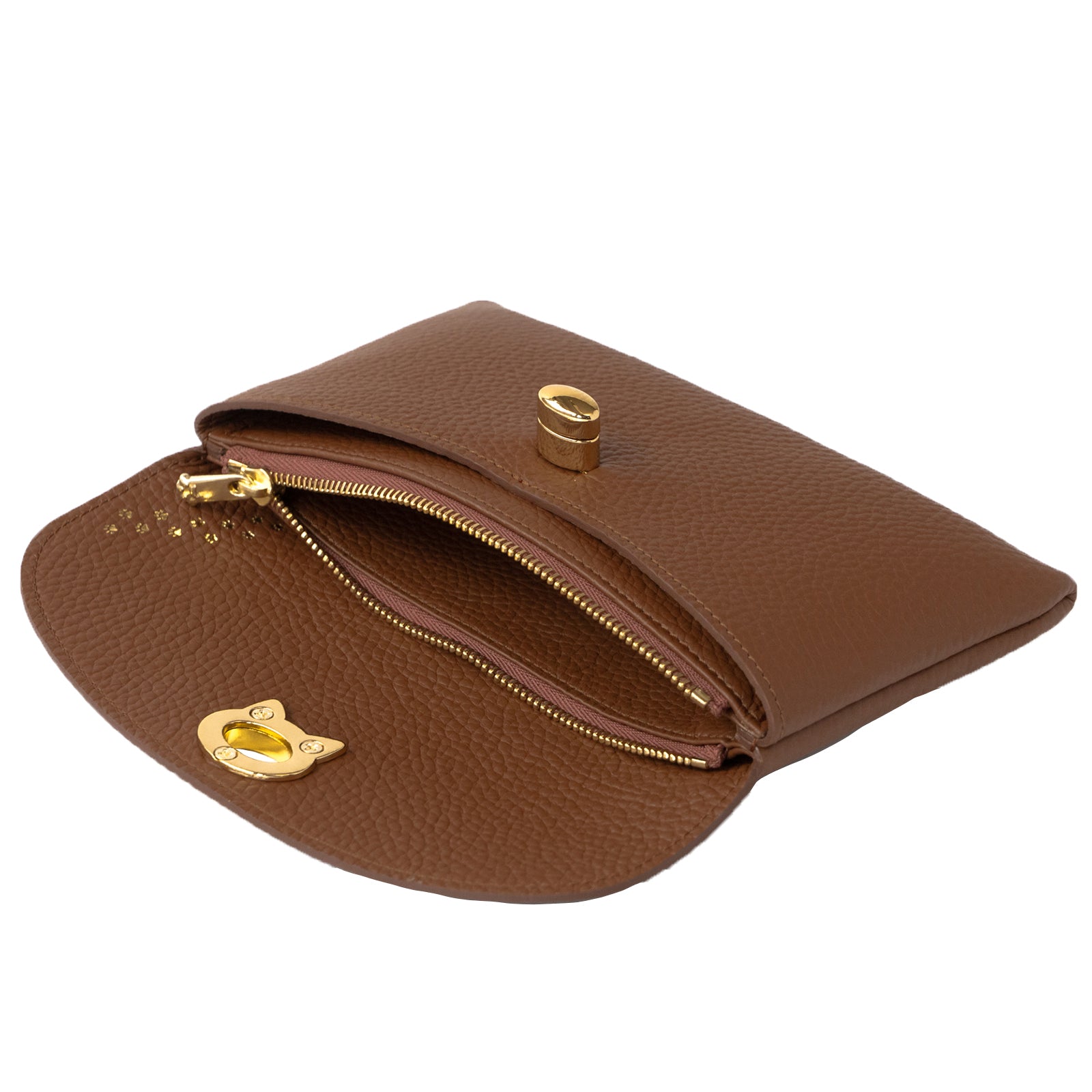 フラップウォレット・フルーニャ ロング キュイール・マッシュ / キャメル