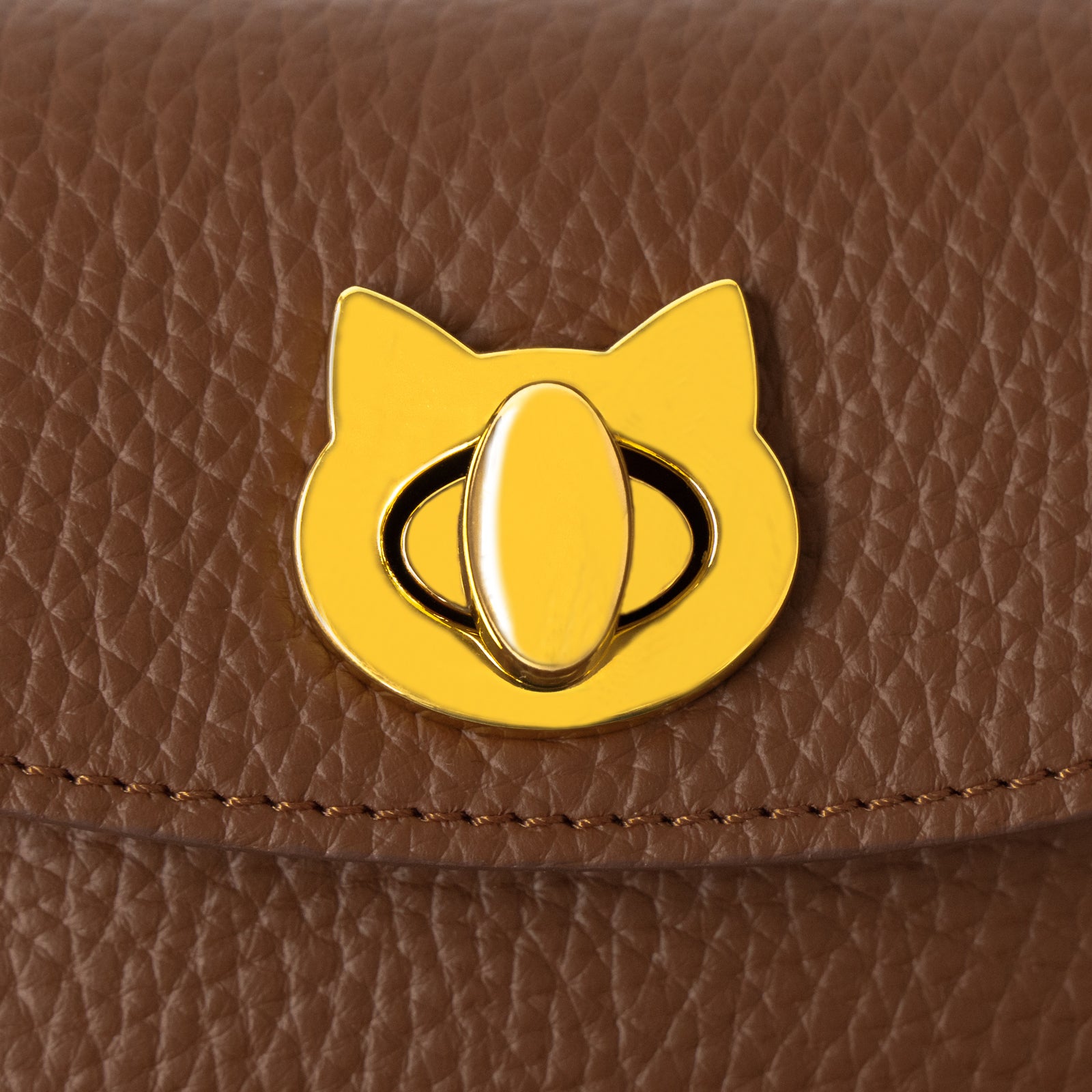 フラップウォレット・フルーニャ ミディアム キュイール・マッシュ / キャメル