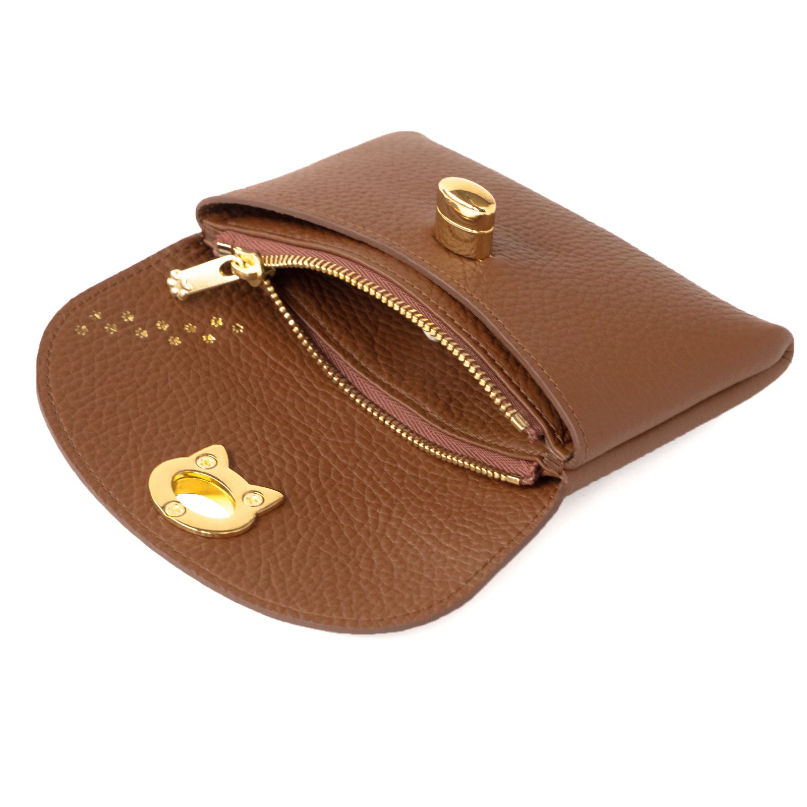 フラップウォレット・フルーニャ ミディアム キュイール・マッシュ / キャメル