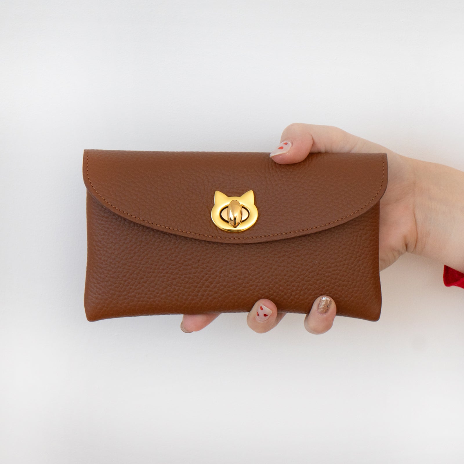 フラップウォレット・フルーニャ ロング キュイール・マッシュ / キャメル