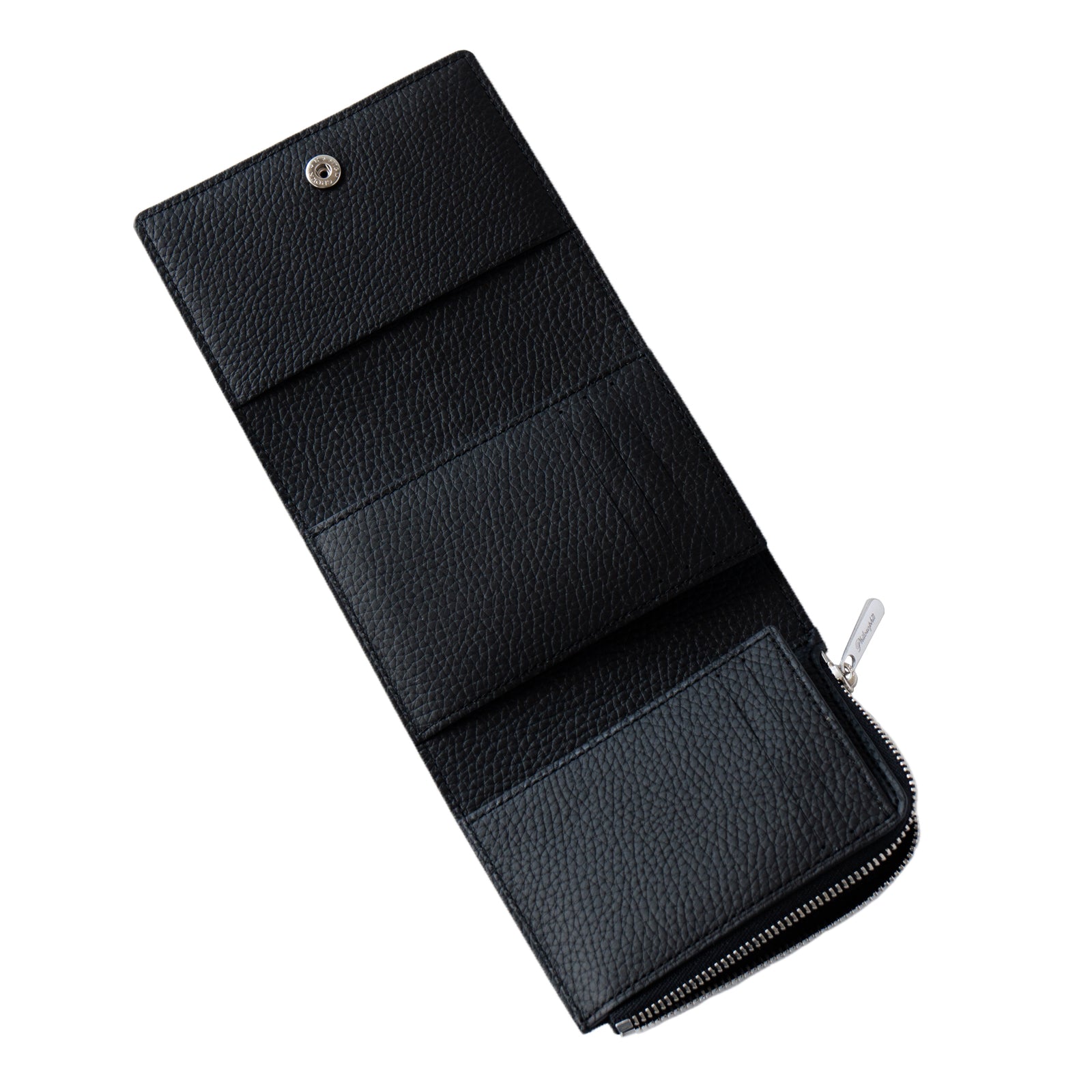 【おつとめ品セール】ハンディウォレット・オペラ リリィ グランデ 箔パイソン / シルバーブラック