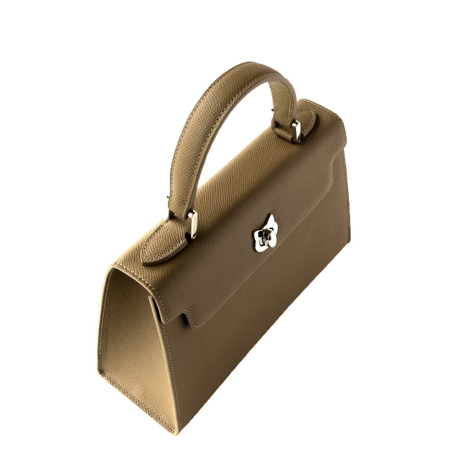 Handbag Nyanpanera 25 Cuir Minerva / Etoupe