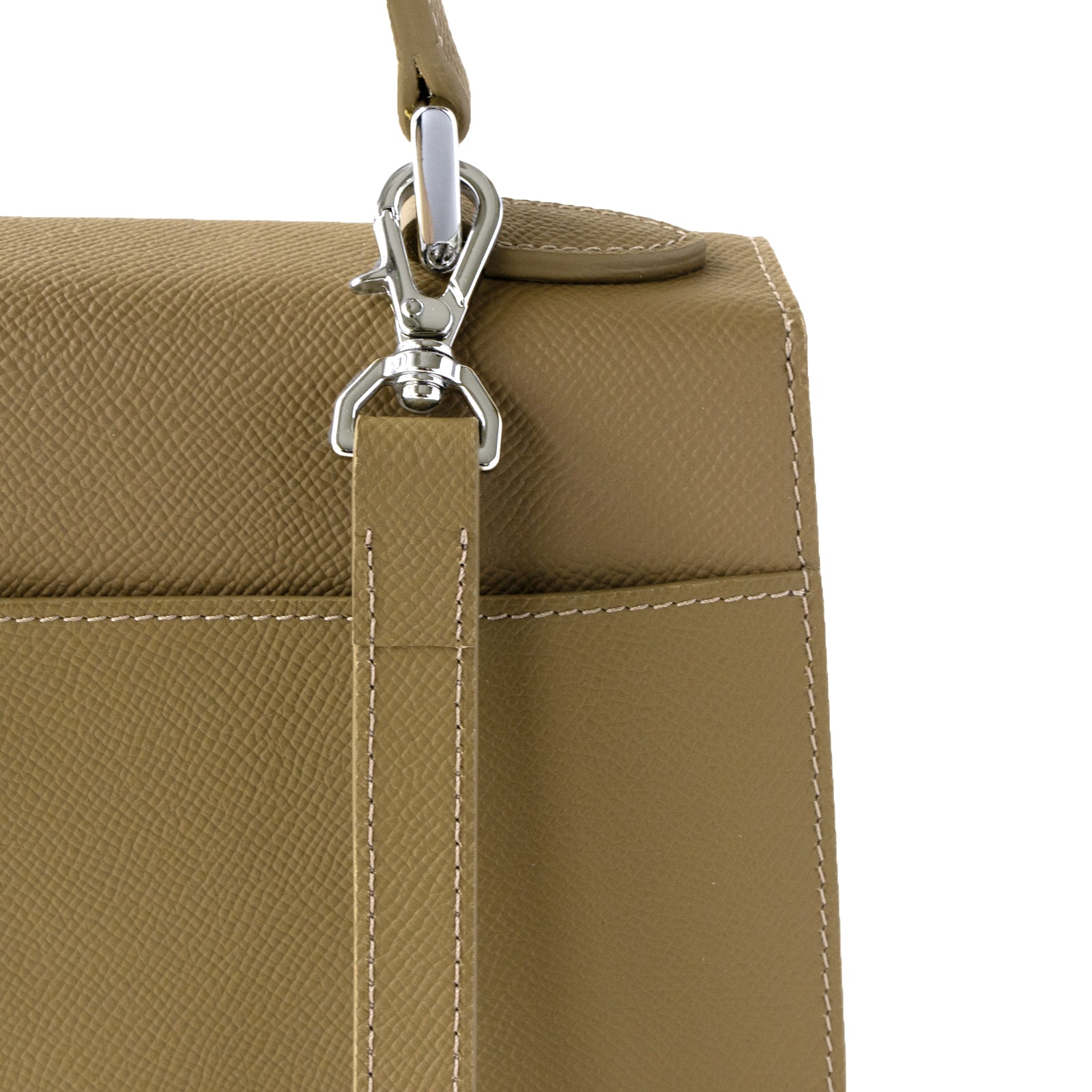 Handbag Nyanpanera 25 Cuir Minerva / Etoupe