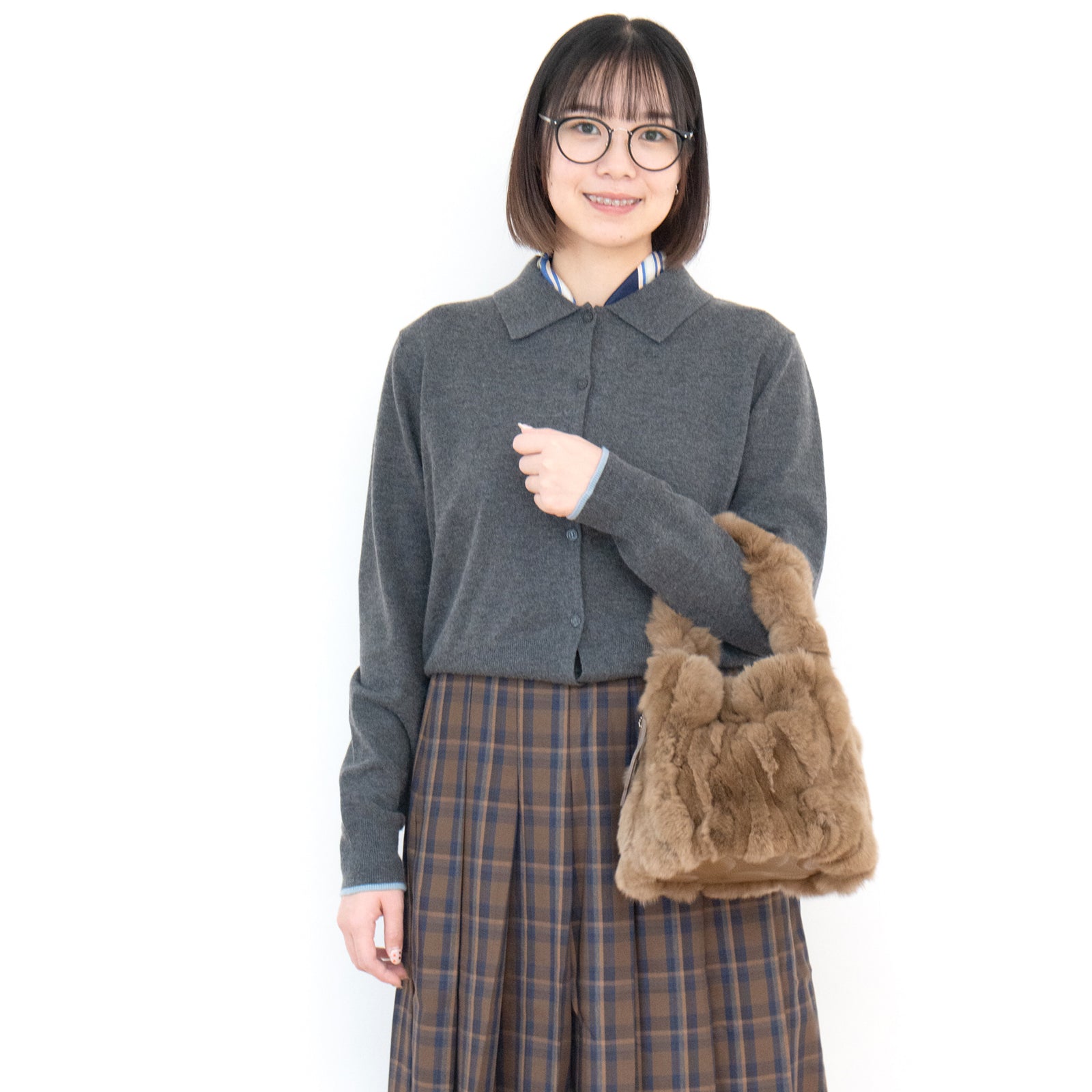 【12/7(日)22:00~ 26時間限定販売】【数量限定】 ワンハンドルファーバッグ・PAW (パウ) / キャメル