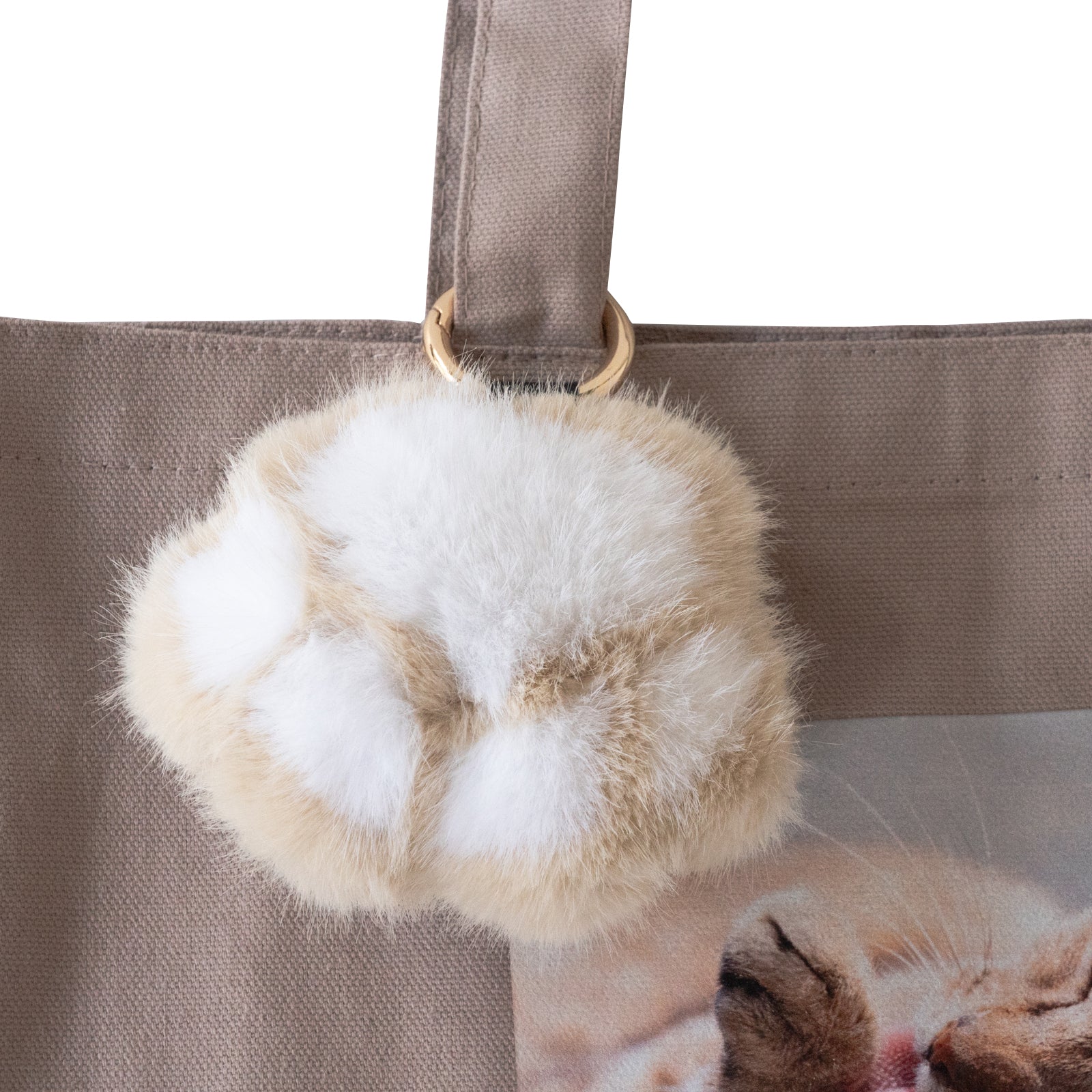 うちのこPHOTOトートバッグ・M / グレージュ