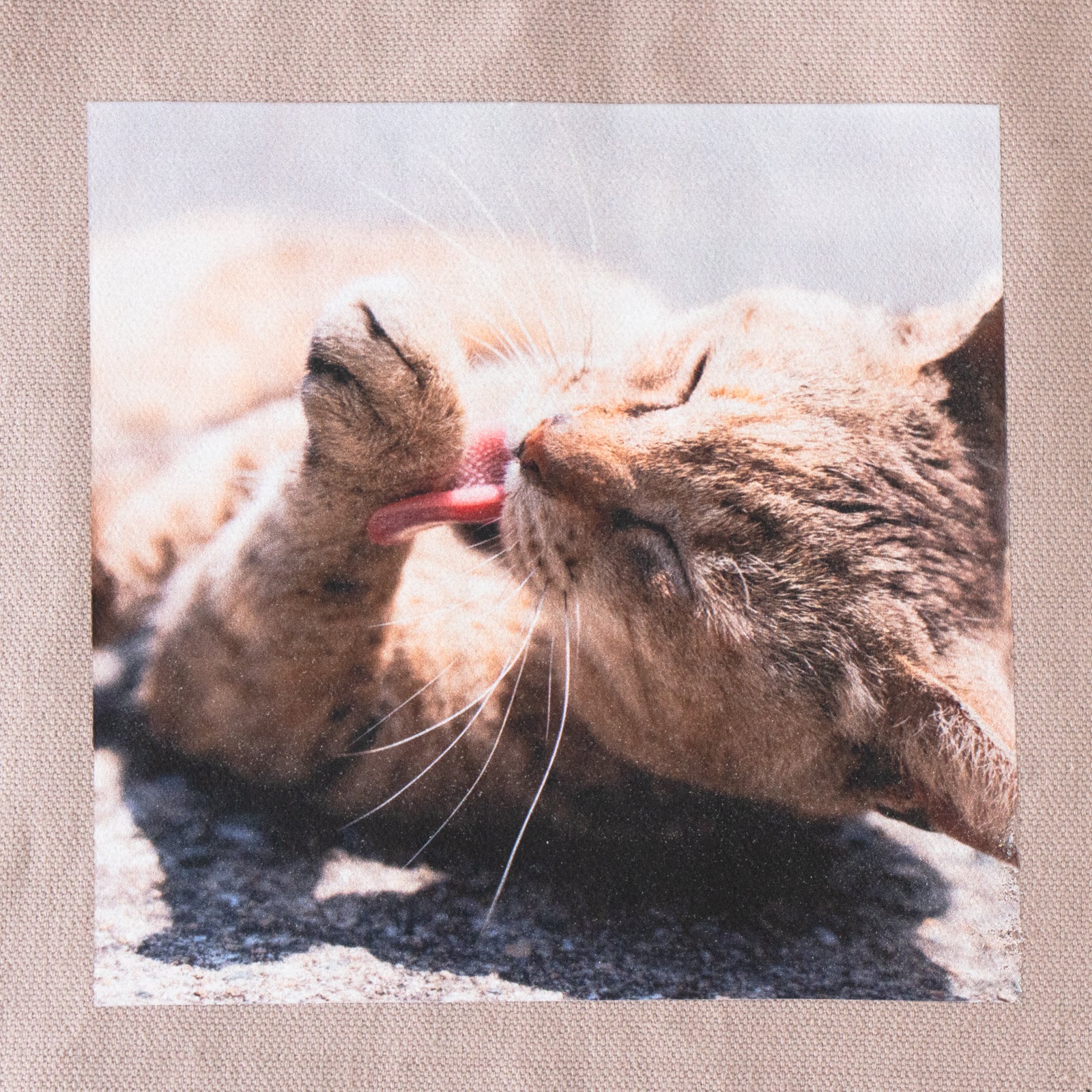 うちのこPHOTOトートバッグ・M / グレージュ