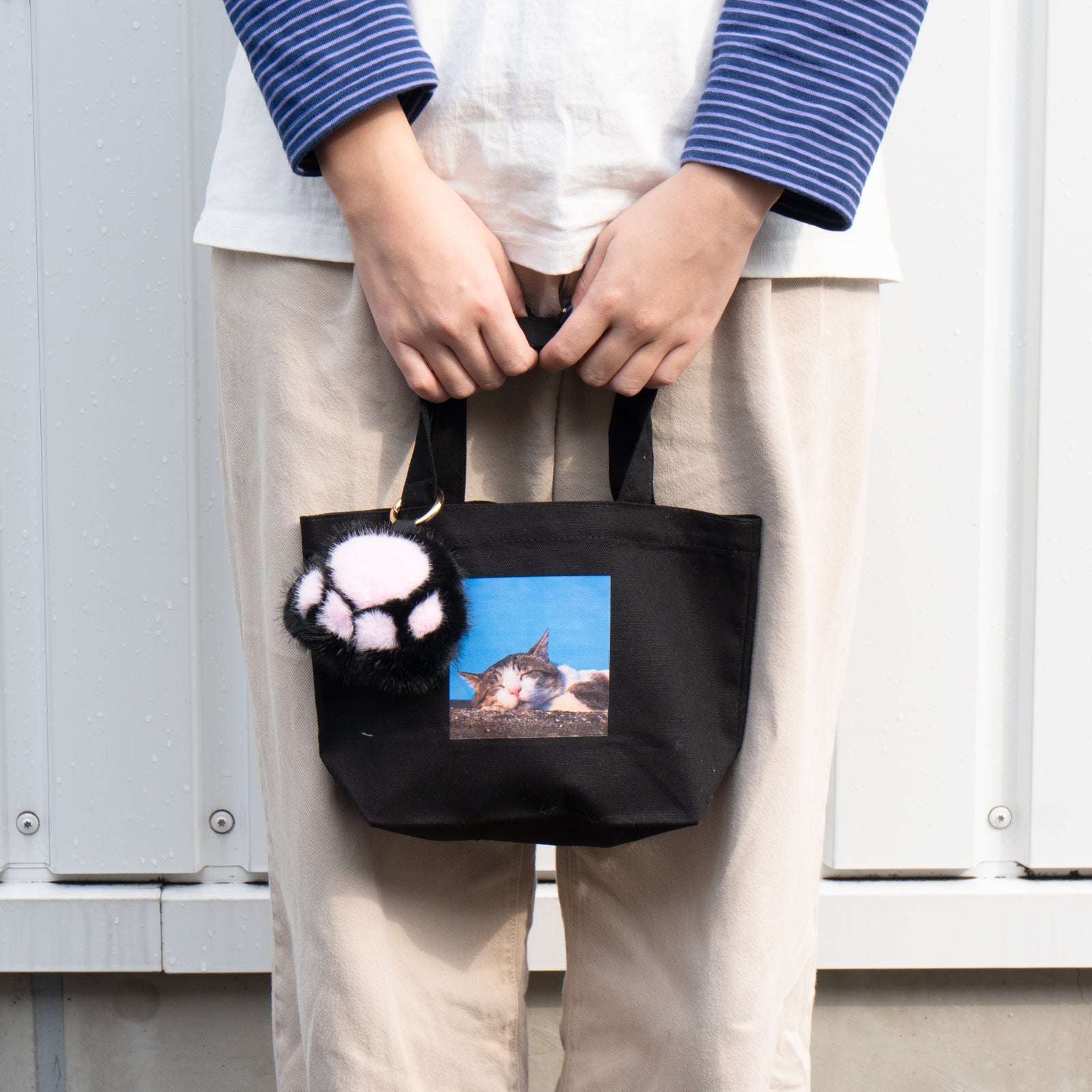 うちのこPHOTOトートバッグ・S /ブラック