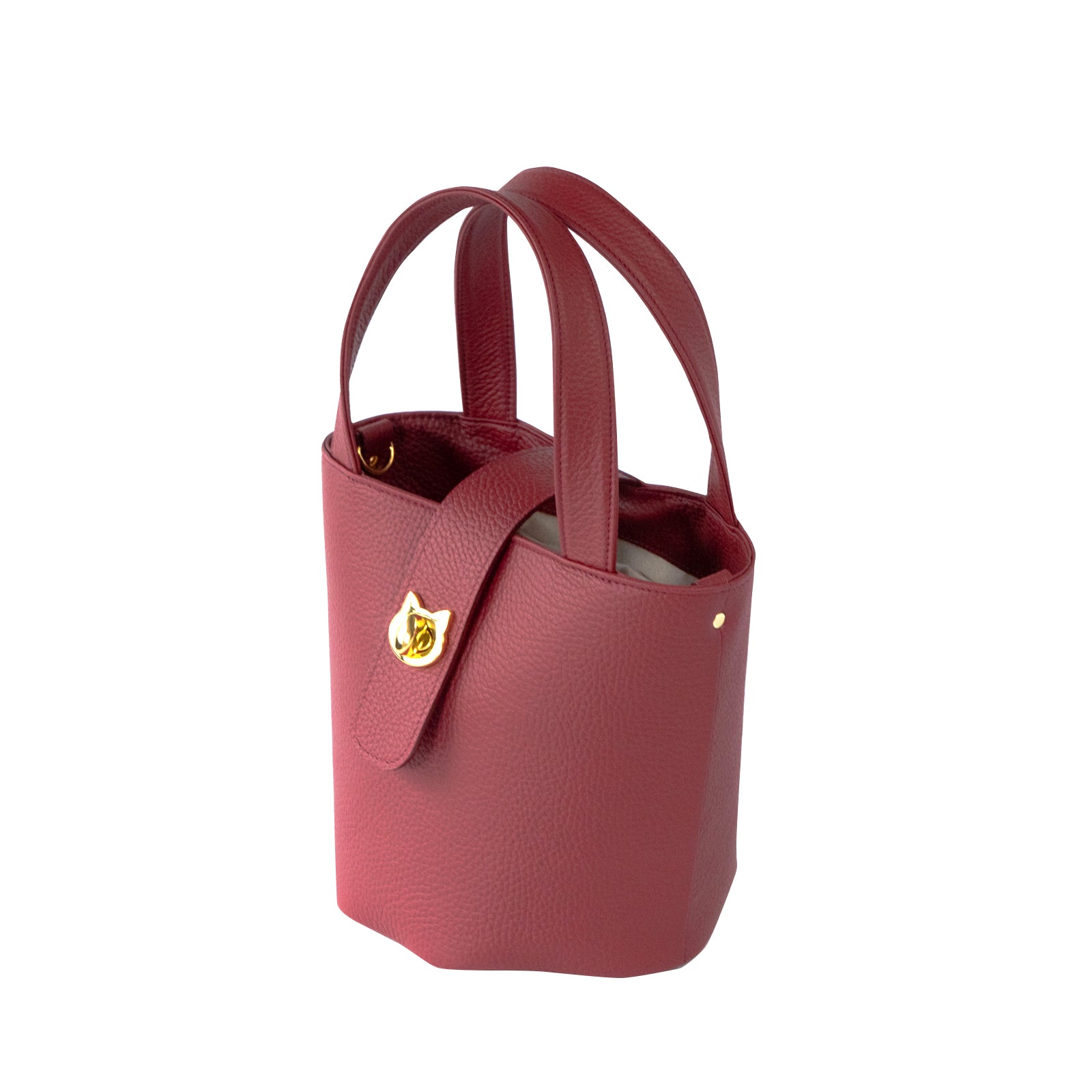 チェーンショルダー付きミニバッグ・PAW (パウ) / ボルドー