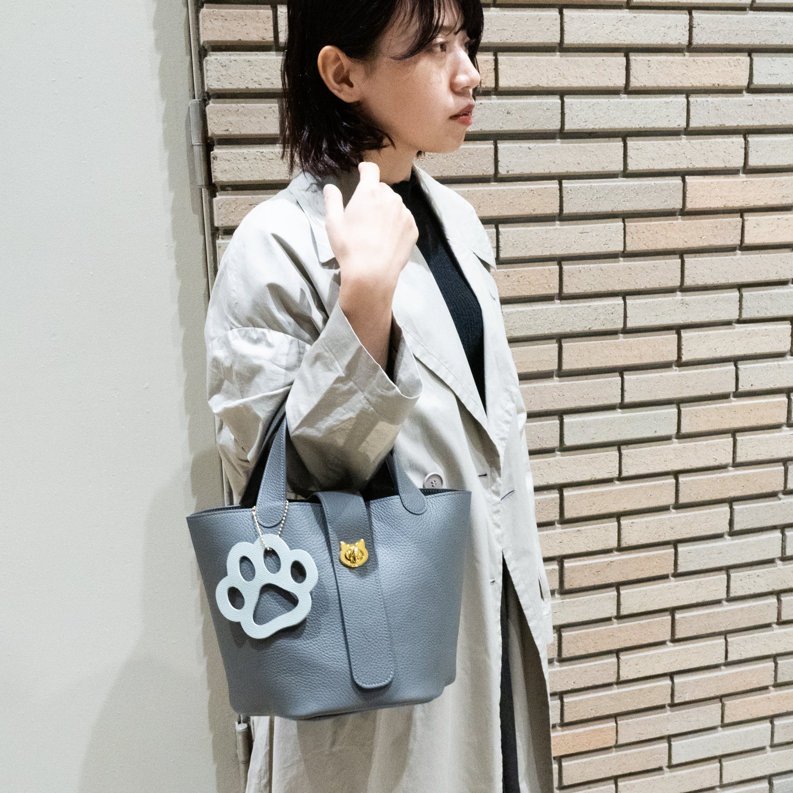 Big Paw Charm Cuir Minerva / Greache