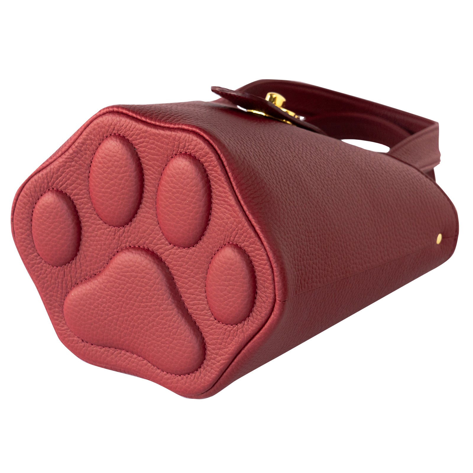 チェーンショルダー付きミニバッグ・PAW (パウ) / ボルドー