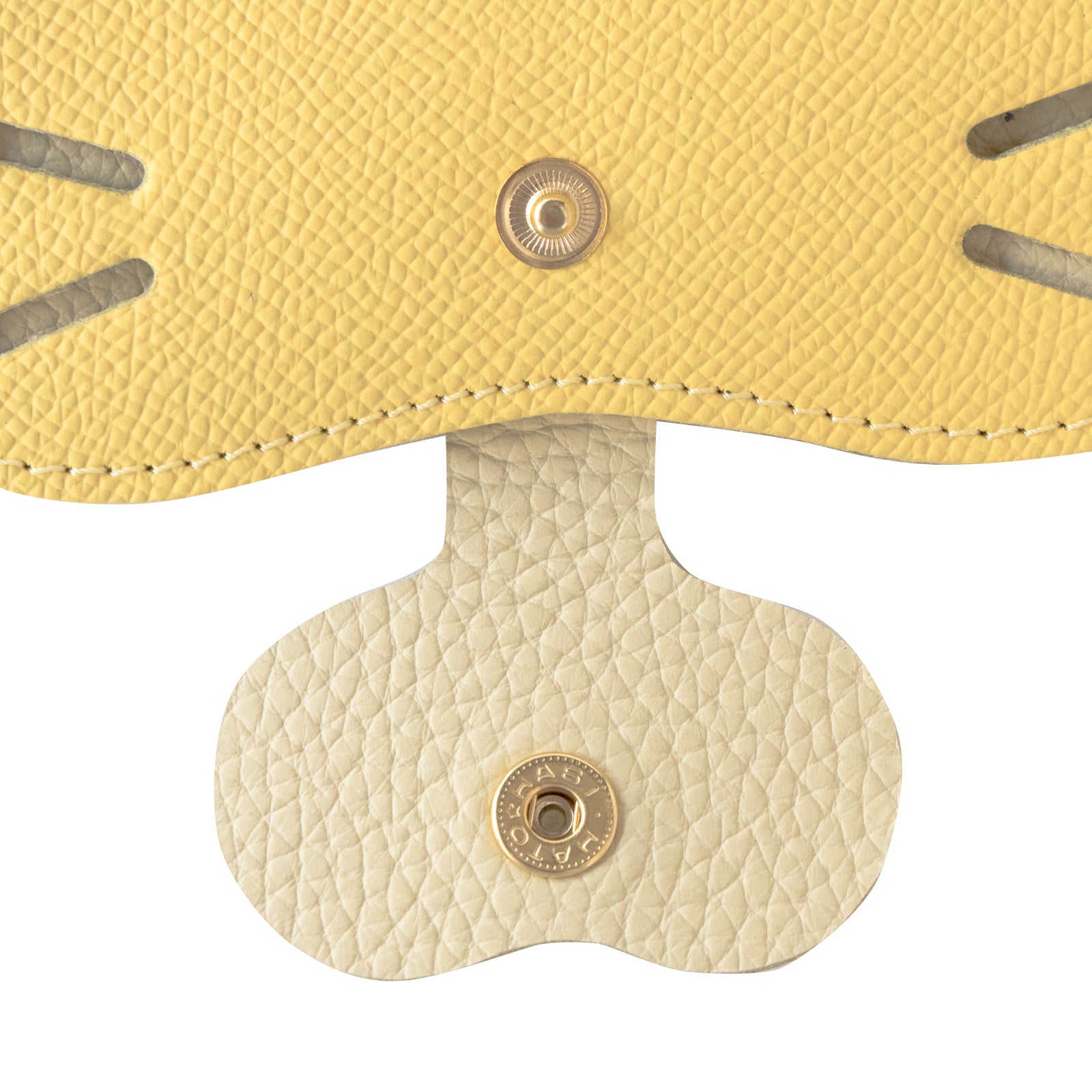 にゃんフェイス めがねケース キュイール・ミネルバ / カナリア