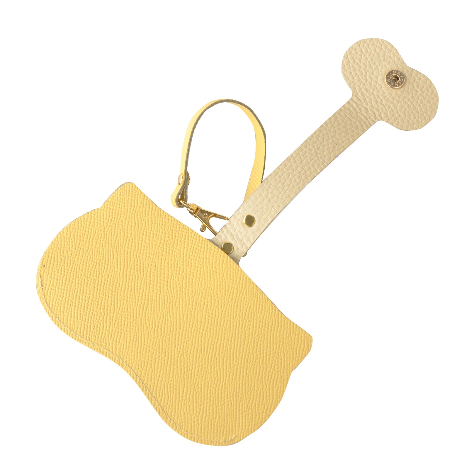 にゃんフェイス めがねケース キュイール・ミネルバ / カナリア